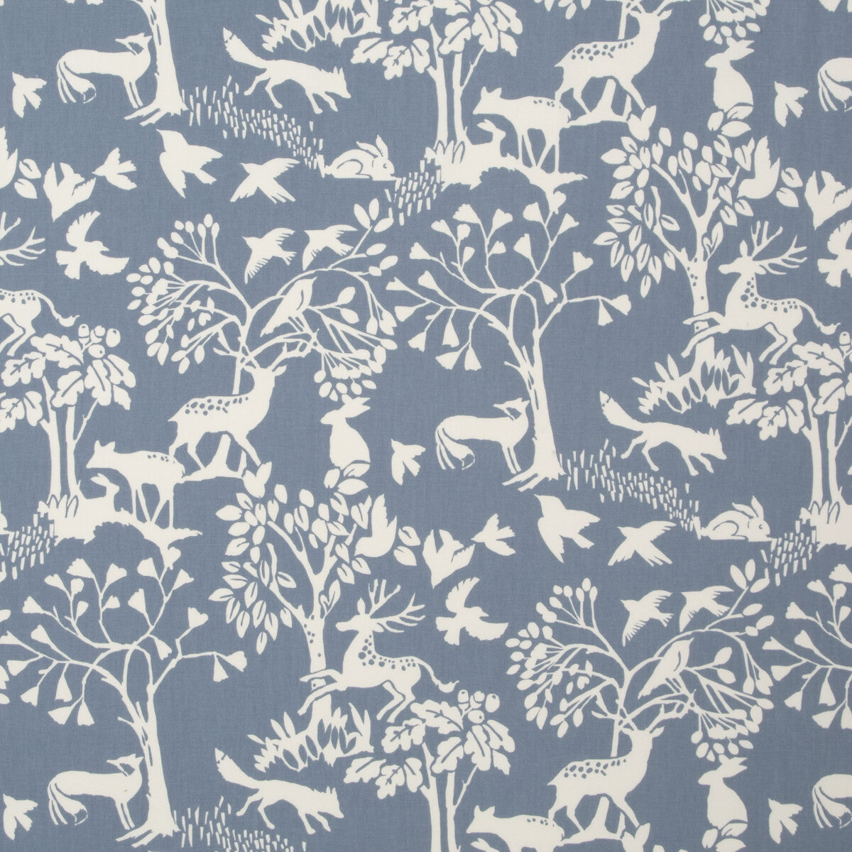 Vilda fabric in chambray color - pattern F0993/01.CAC.0 - by Clarke And Clarke in the Wilderness By Studio G For C&C collection