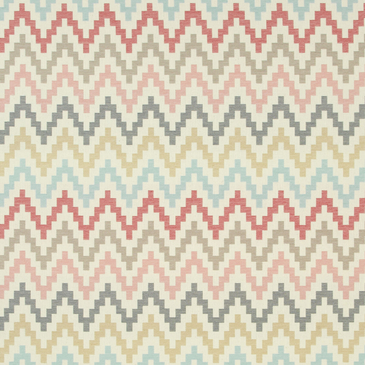 Klaudia fabric in pastel color - pattern F0996/04.CAC.0 - by Clarke And Clarke in the Wilderness By Studio G For C&C collection