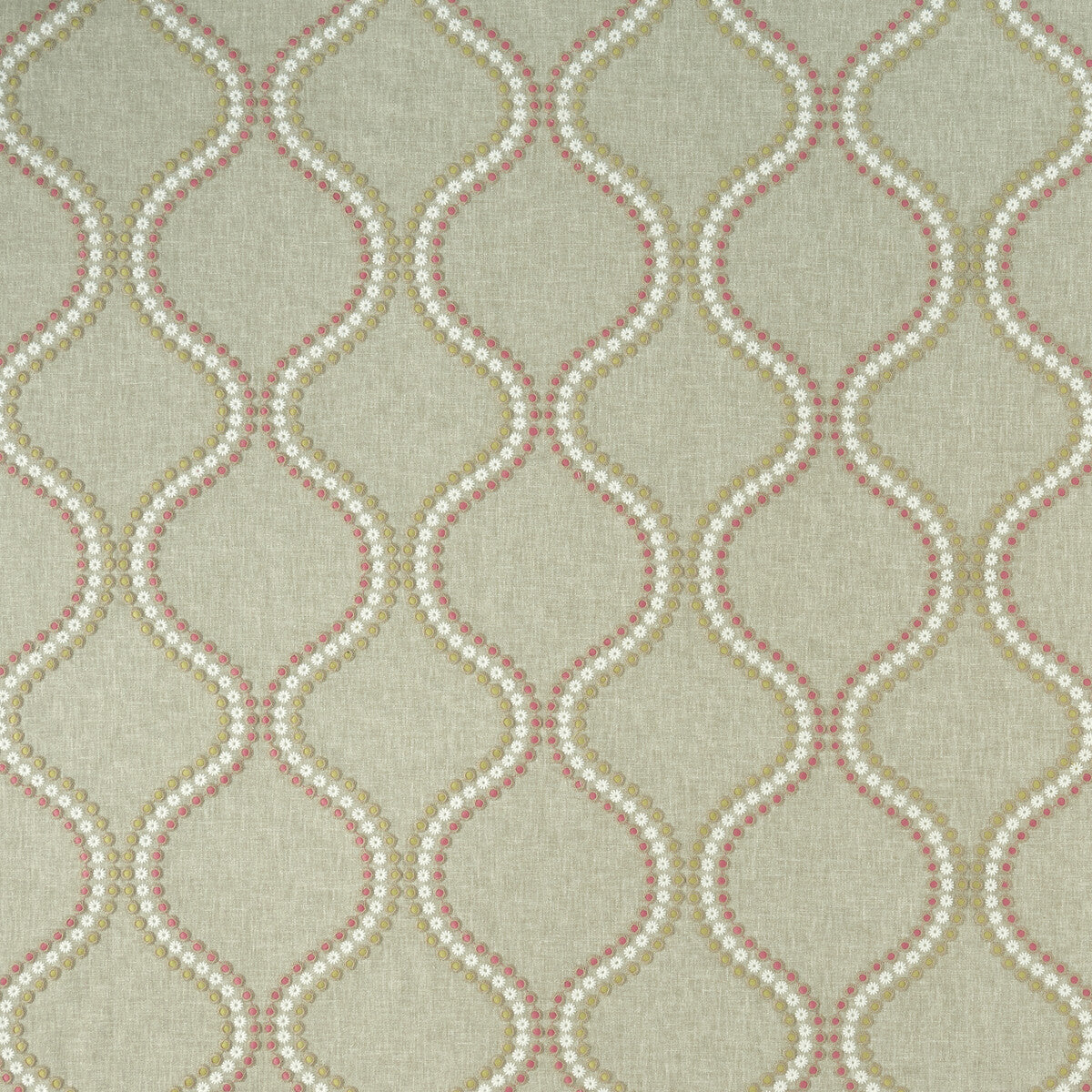 Layton fabric in pink/apple color - pattern F1006/05.CAC.0 - by Clarke And Clarke in the Clarke & Clarke Halcyon collection