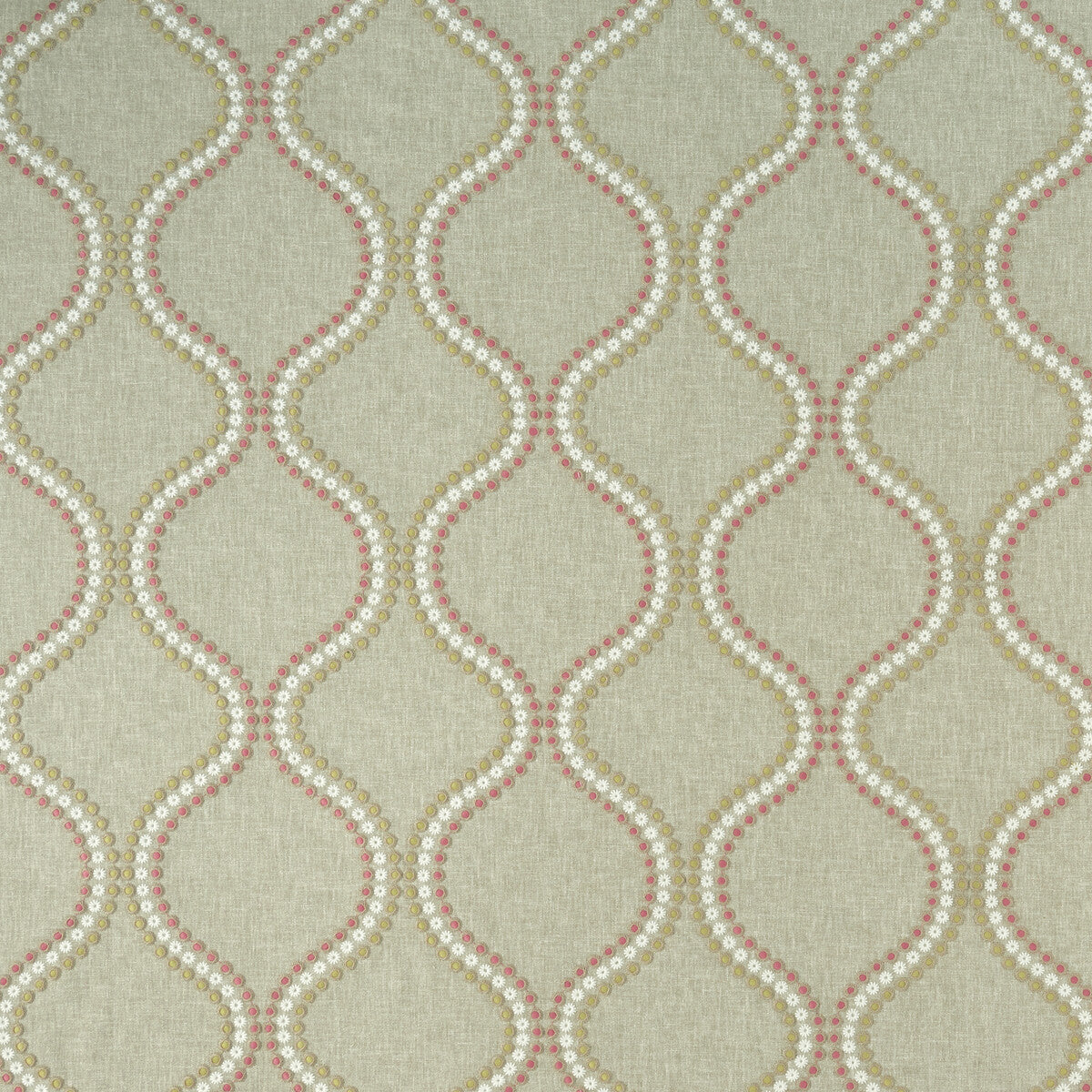 Layton fabric in pink/apple color - pattern F1006/05.CAC.0 - by Clarke And Clarke in the Clarke &amp; Clarke Halcyon collection