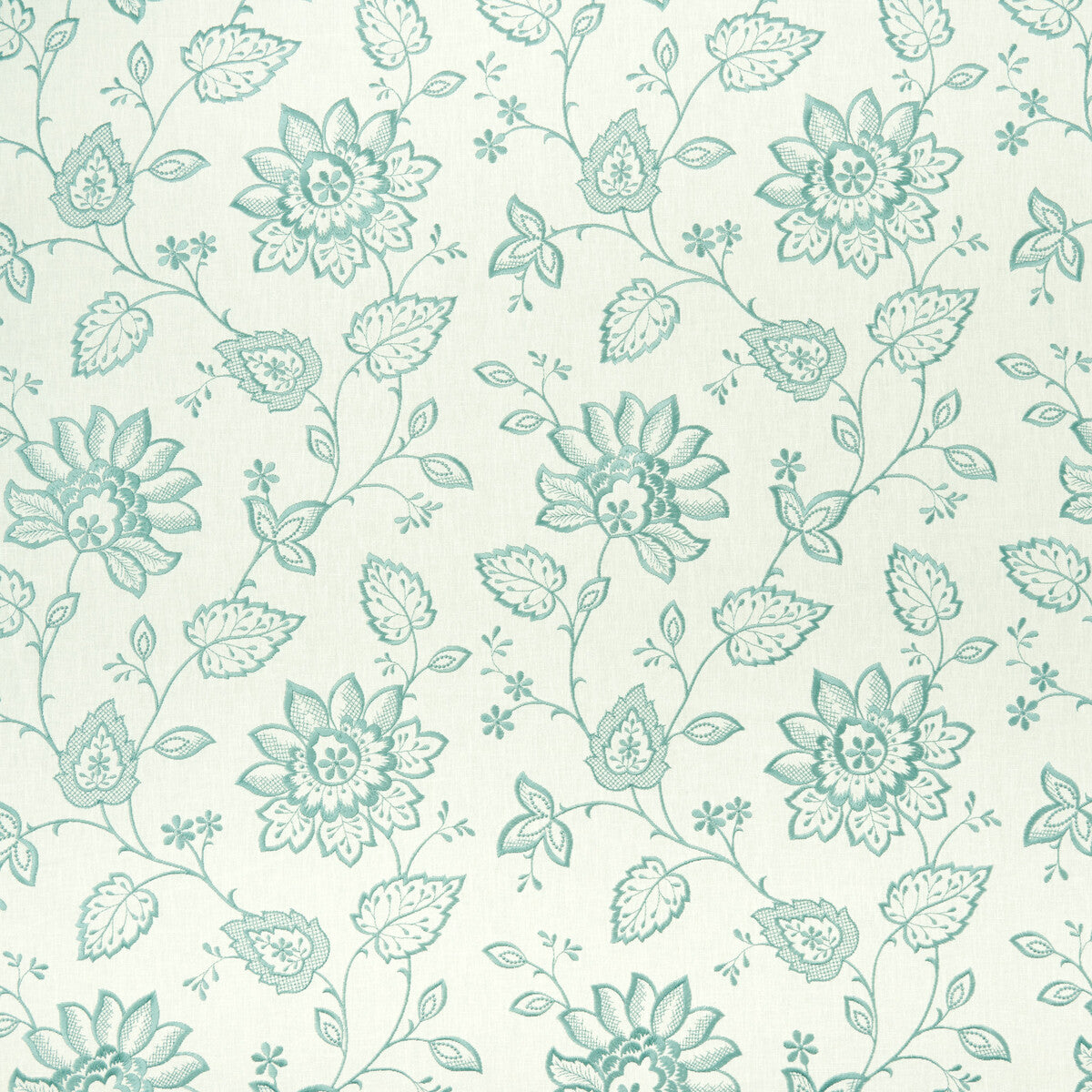 Liliana fabric in duckegg color - pattern F1007/03.CAC.0 - by Clarke And Clarke in the Clarke & Clarke Halcyon collection