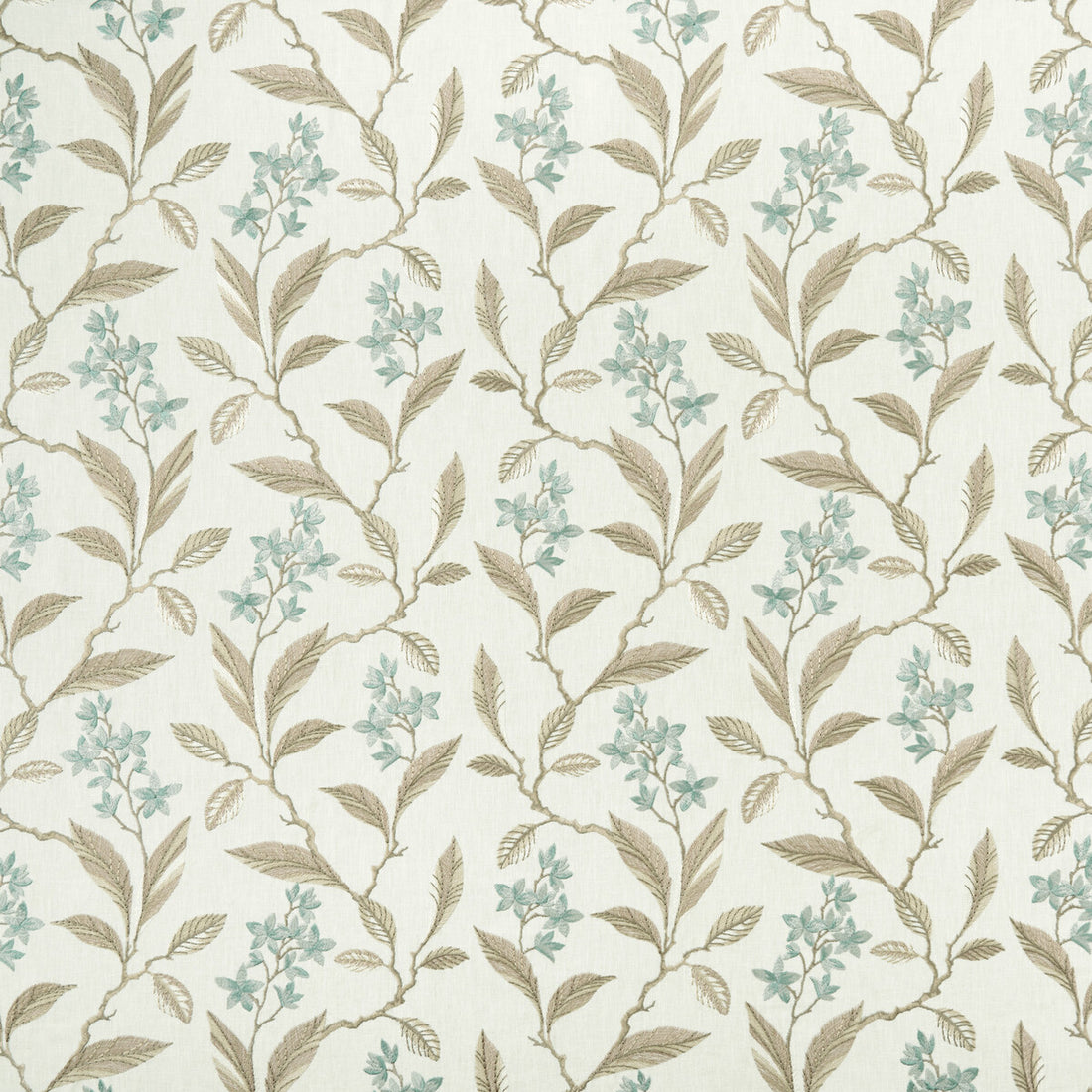 Melrose fabric in duckegg color - pattern F1008/02.CAC.0 - by Clarke And Clarke in the Clarke &amp; Clarke Halcyon collection