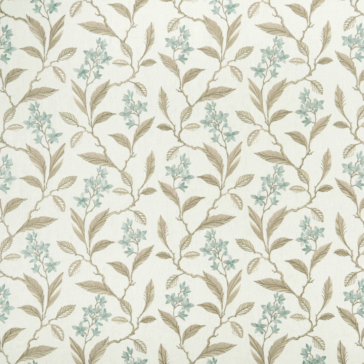 Melrose fabric in duckegg color - pattern F1008/02.CAC.0 - by Clarke And Clarke in the Clarke & Clarke Halcyon collection