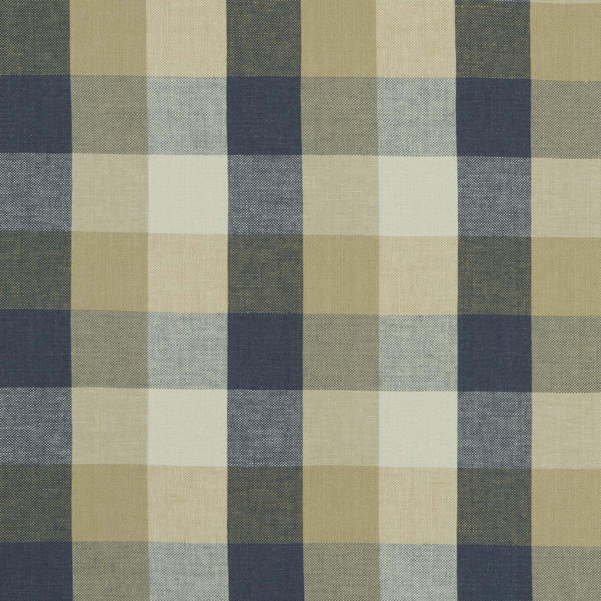 Austin Check fabric in midnight color - pattern F1042/05.CAC.0 - by Clarke And Clarke in the Clarke & Clarke Castle Garden collection