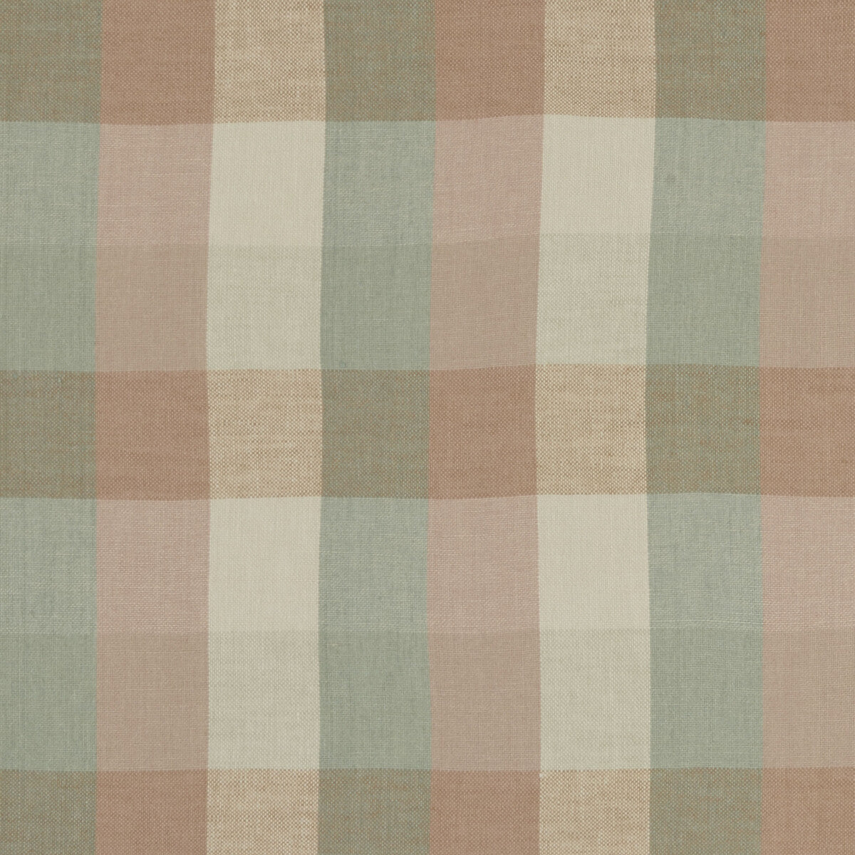 Austin Check fabric in mineral/blush color - pattern F1042/06.CAC.0 - by Clarke And Clarke in the Clarke & Clarke Castle Garden collection