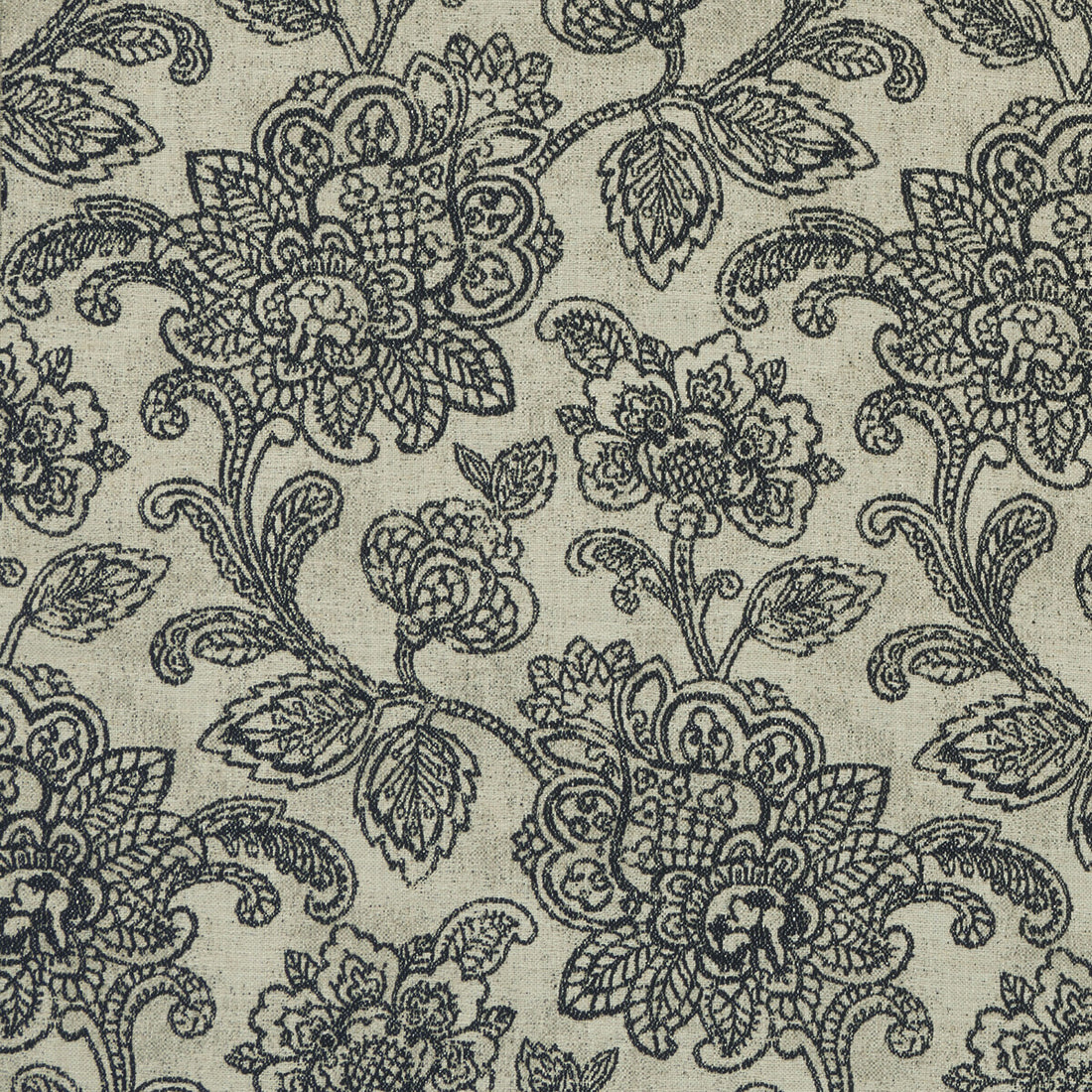 Cranbrook fabric in charcoal color - pattern F1044/01.CAC.0 - by Clarke And Clarke in the Clarke &amp; Clarke Castle Garden collection