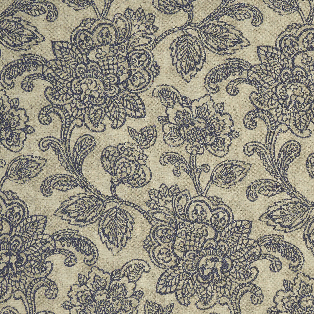 Cranbrook fabric in midnight color - pattern F1044/05.CAC.0 - by Clarke And Clarke in the Clarke &amp; Clarke Castle Garden collection