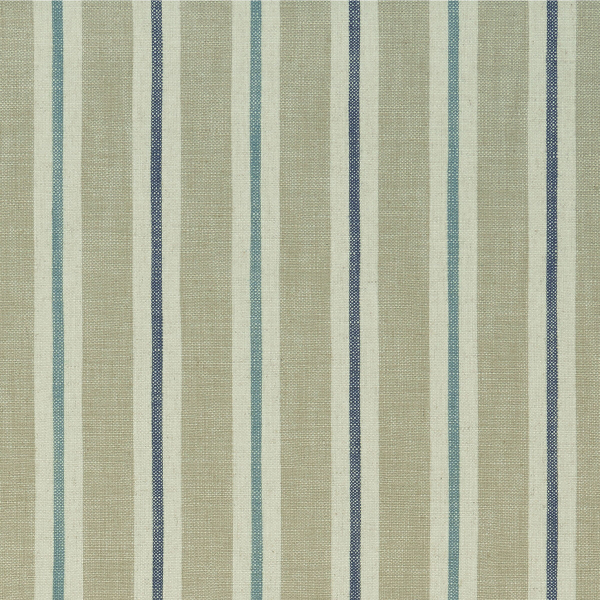 Sackville Stripe fabric in eau de nil/linen color - pattern F1046/02.CAC.0 - by Clarke And Clarke in the Clarke & Clarke Castle Garden collection