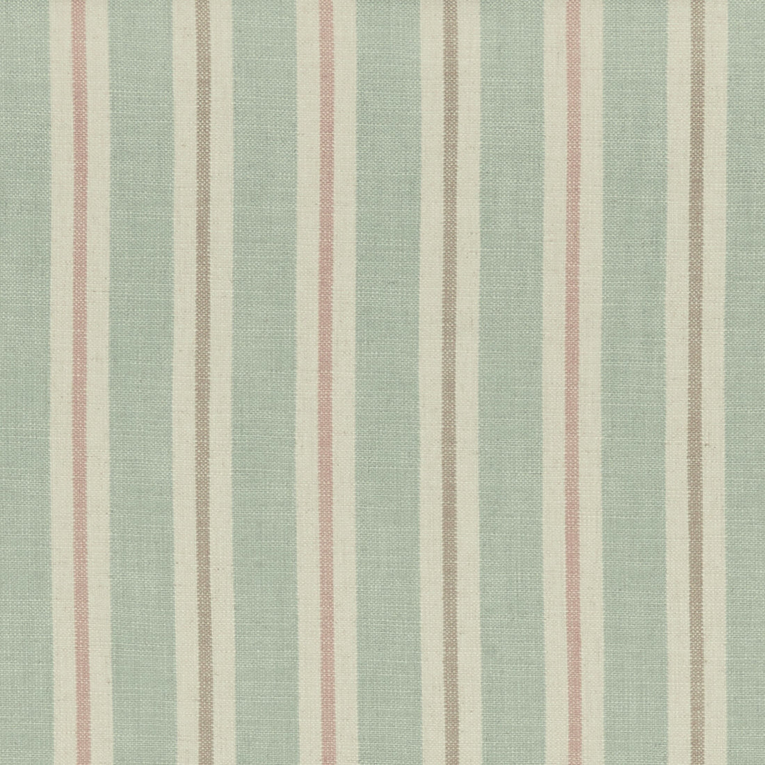 Sackville Stripe fabric in mineral/blush color - pattern F1046/05.CAC.0 - by Clarke And Clarke in the Clarke &amp; Clarke Castle Garden collection