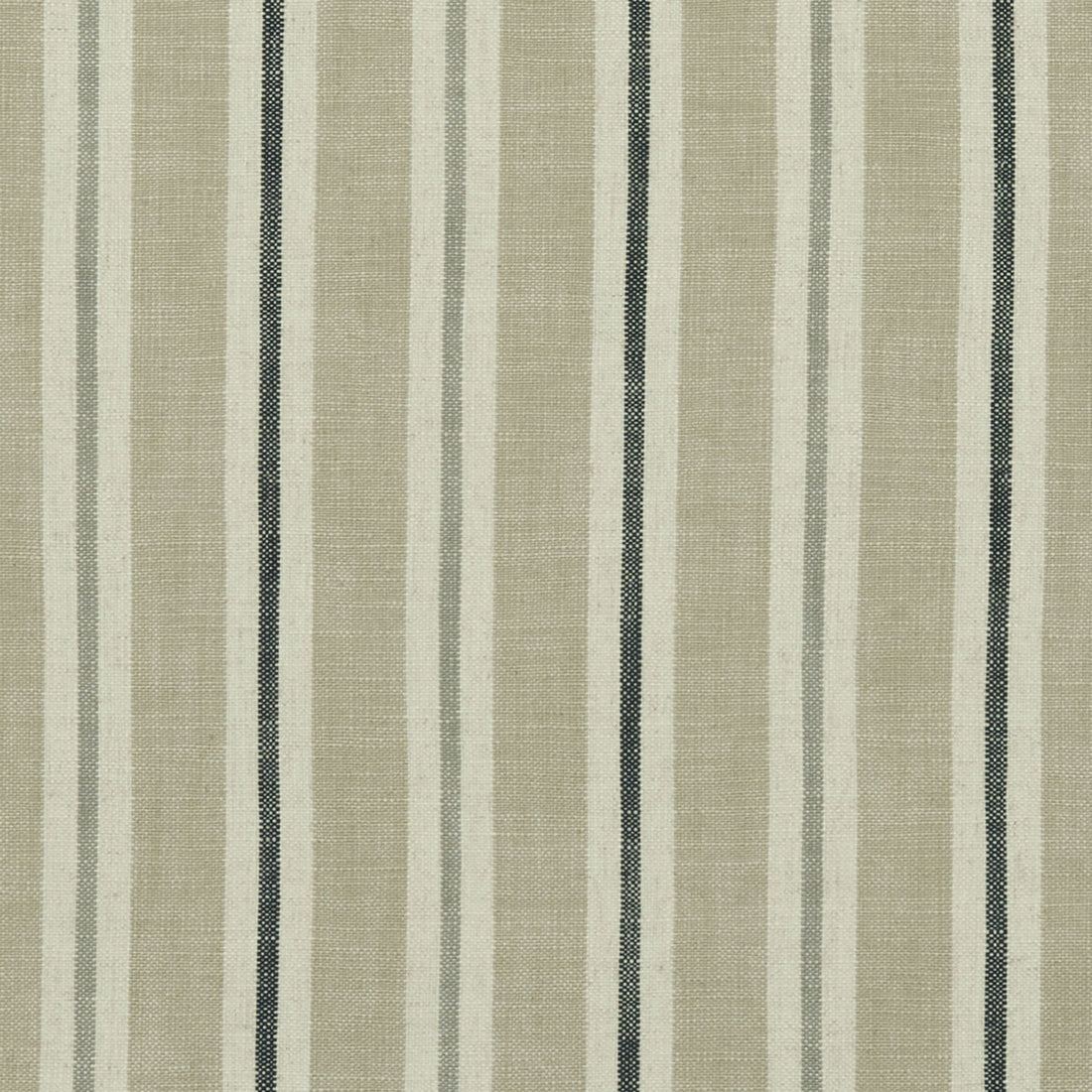 Sackville Stripe fabric in natural color - pattern F1046/06.CAC.0 - by Clarke And Clarke in the Clarke &amp; Clarke Castle Garden collection