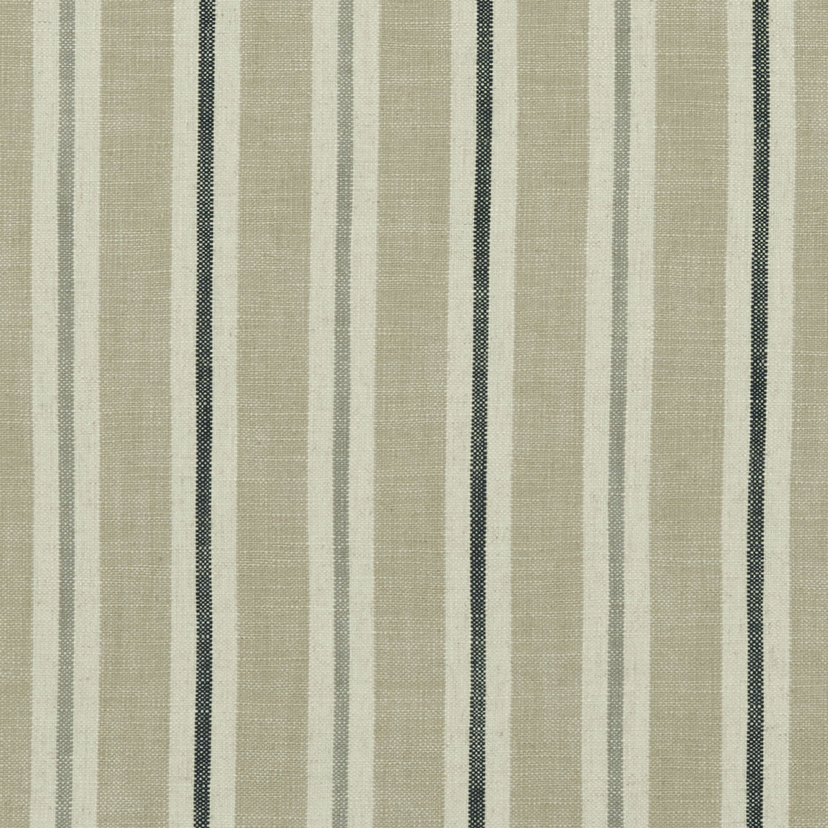 Sackville Stripe fabric in natural color - pattern F1046/06.CAC.0 - by Clarke And Clarke in the Clarke & Clarke Castle Garden collection