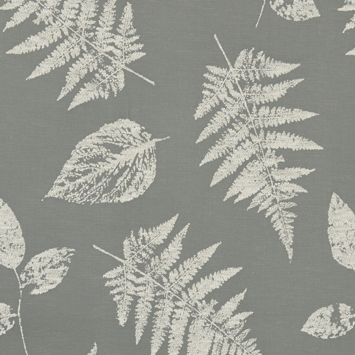 Foliage fabric in pewter color - pattern F1059/04.CAC.0 - by Clarke And Clarke in the Organics By Studio G For C&C collection