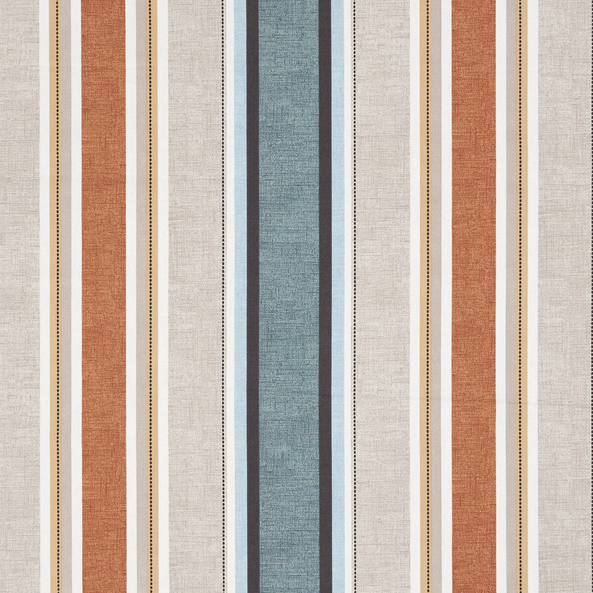 Luella fabric in teal/spice color - pattern F1065/06.CAC.0 - by Clarke And Clarke in the Octavia By Studio G For C&C collection