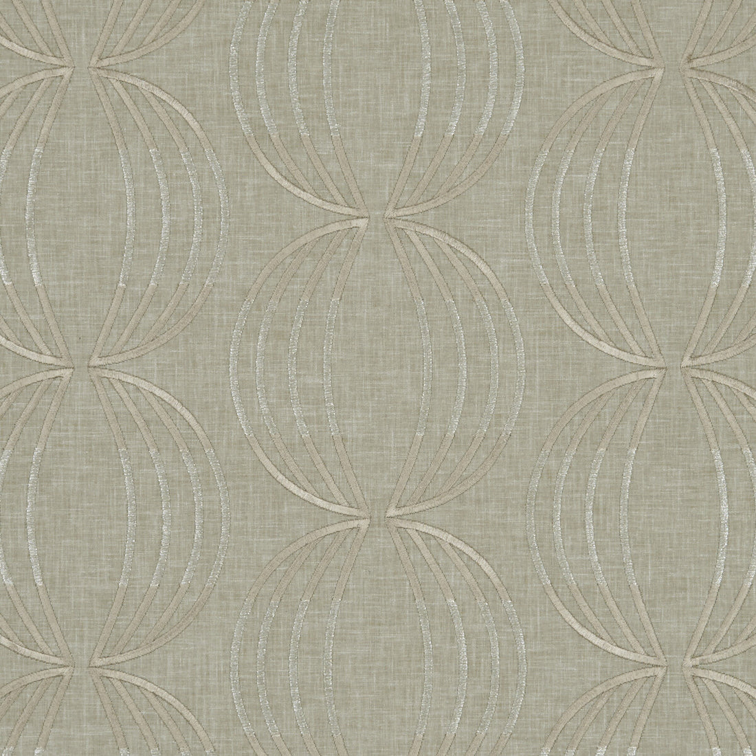 Carraway fabric in linen color - pattern F1070/03.CAC.0 - by Clarke And Clarke in the Clarke &amp; Clarke Lusso collection