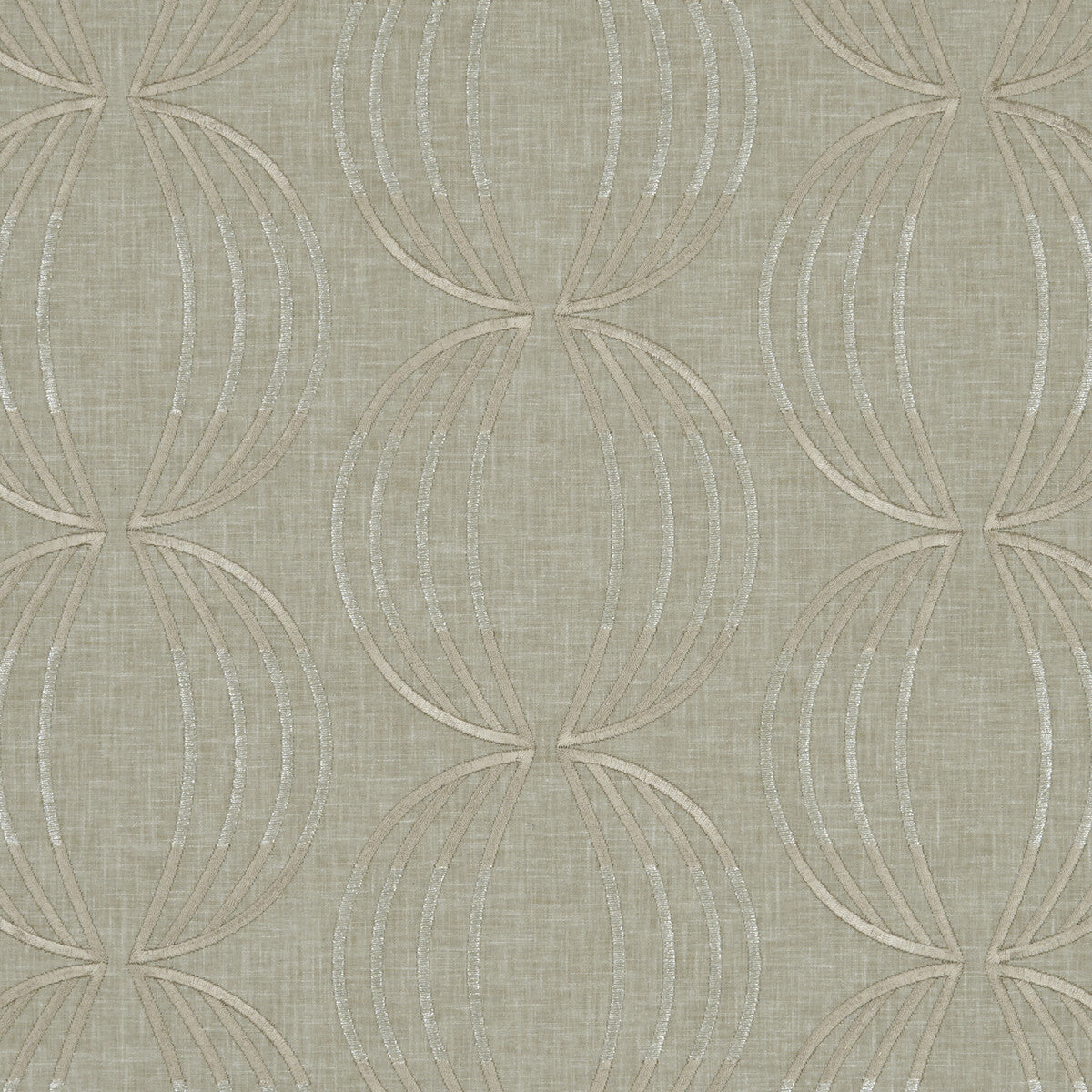 Carraway fabric in linen color - pattern F1070/03.CAC.0 - by Clarke And Clarke in the Clarke &amp; Clarke Lusso collection
