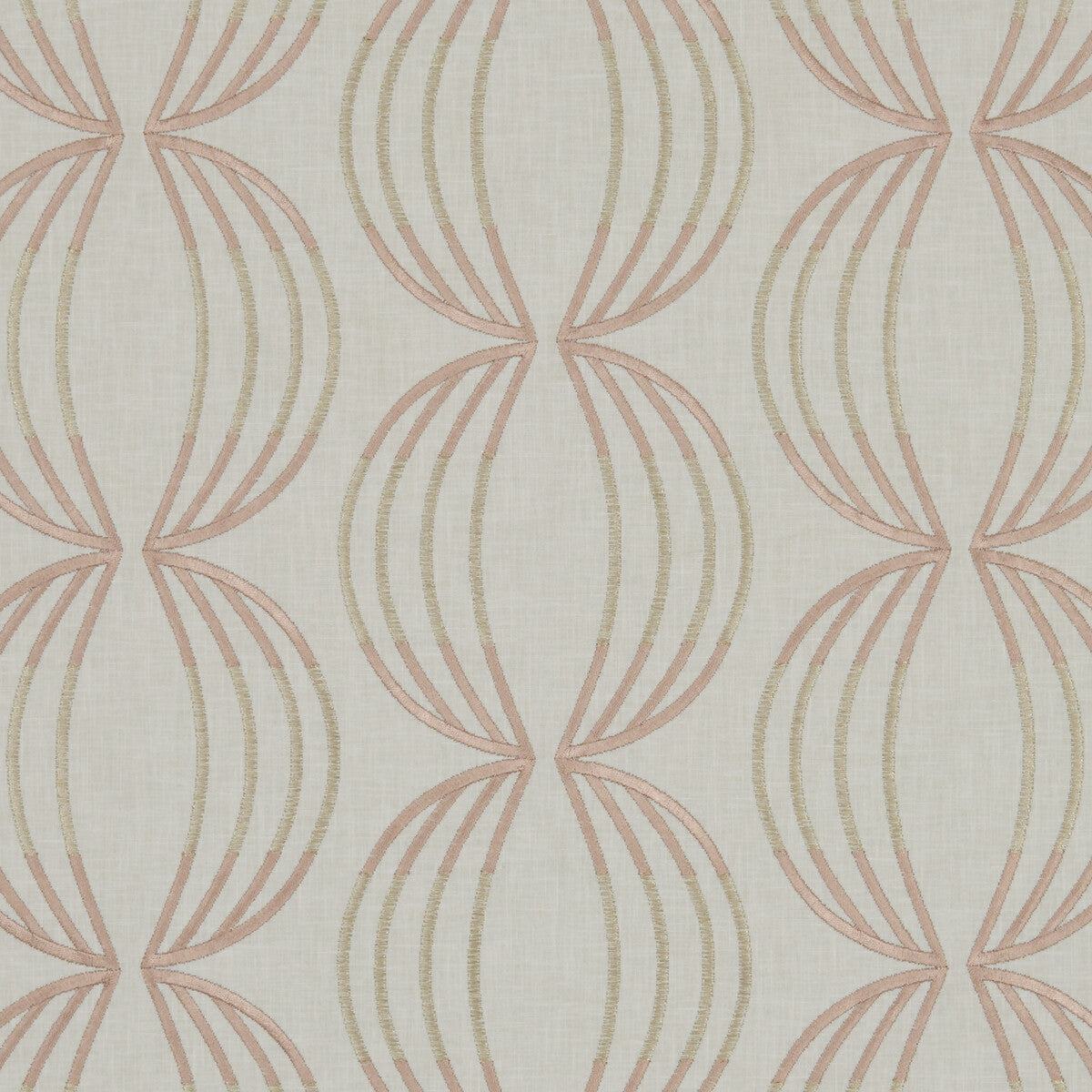 Carraway fabric in rose gold color - pattern F1070/06.CAC.0 - by Clarke And Clarke in the Clarke & Clarke Lusso collection