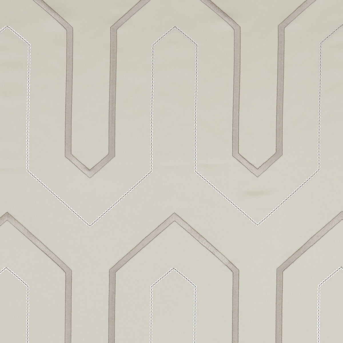 Gatsby fabric in ivory color - pattern F1072/04.CAC.0 - by Clarke And Clarke in the Clarke & Clarke Lusso collection