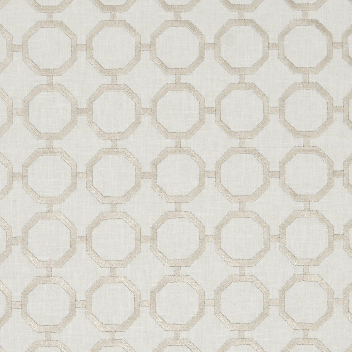 Glamour fabric in linen color - pattern F1073/03.CAC.0 - by Clarke And Clarke in the Clarke & Clarke Lusso collection