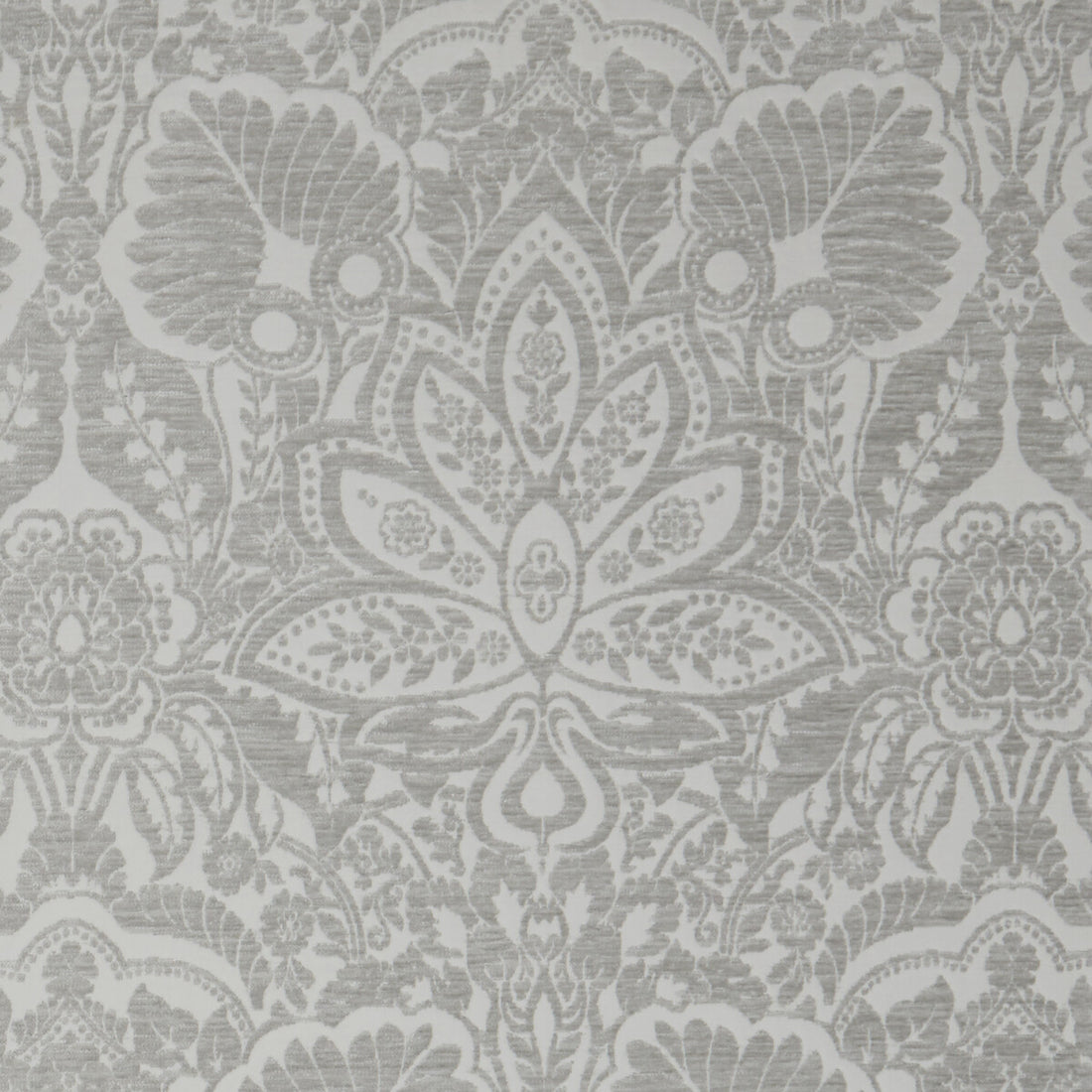 Waldorf fabric in silver color - pattern F1075/05.CAC.0 - by Clarke And Clarke in the Clarke &amp; Clarke Lusso collection