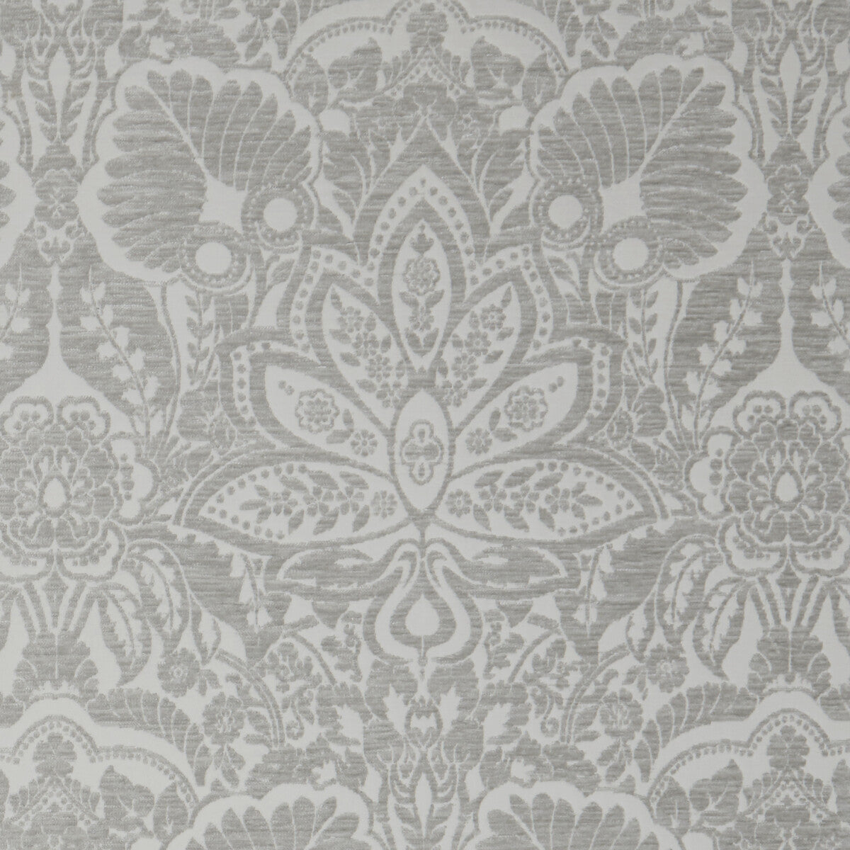 Waldorf fabric in silver color - pattern F1075/05.CAC.0 - by Clarke And Clarke in the Clarke & Clarke Lusso collection