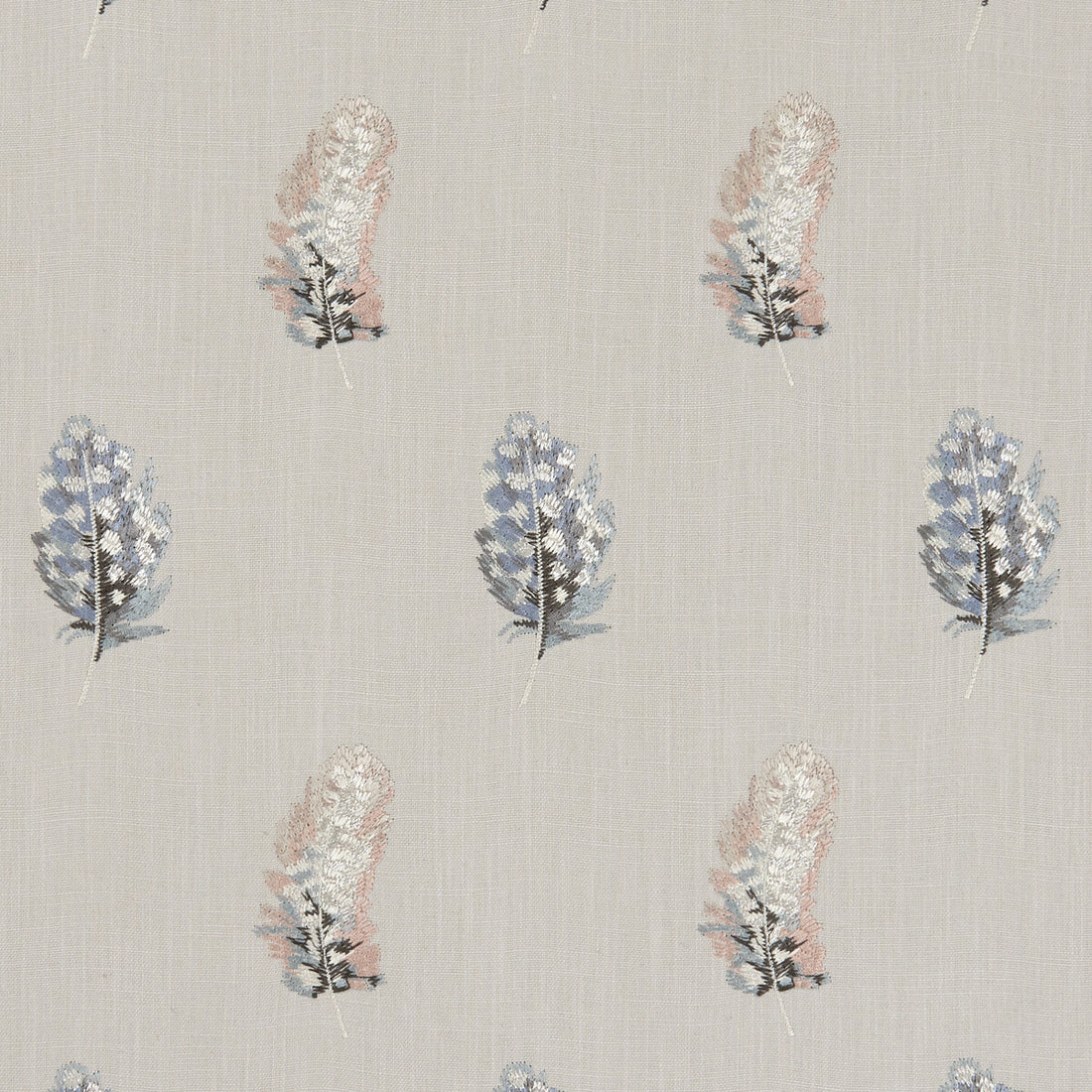 Plumis fabric in blush/linen color - pattern F1082/01.CAC.0 - by Clarke And Clarke in the Clarke &amp; Clarke Botanica collection