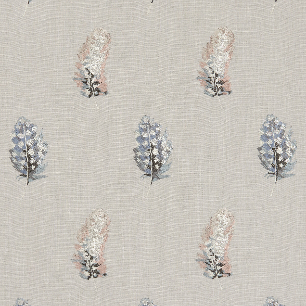 Plumis fabric in blush/linen color - pattern F1082/01.CAC.0 - by Clarke And Clarke in the Clarke & Clarke Botanica collection