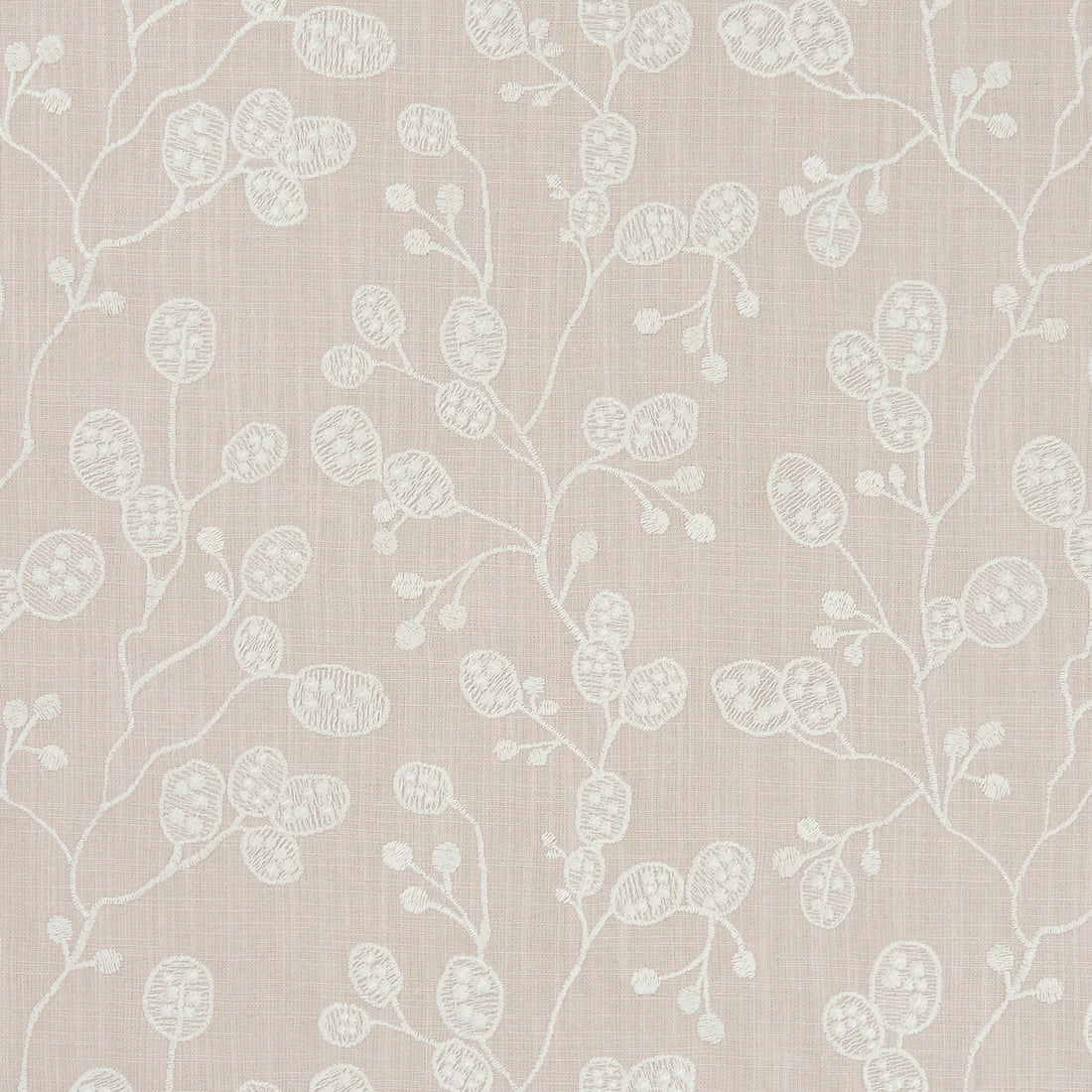 Honesty fabric in blush color - pattern F1090/01.CAC.0 - by Clarke And Clarke in the Clarke &amp; Clarke Botanica collection