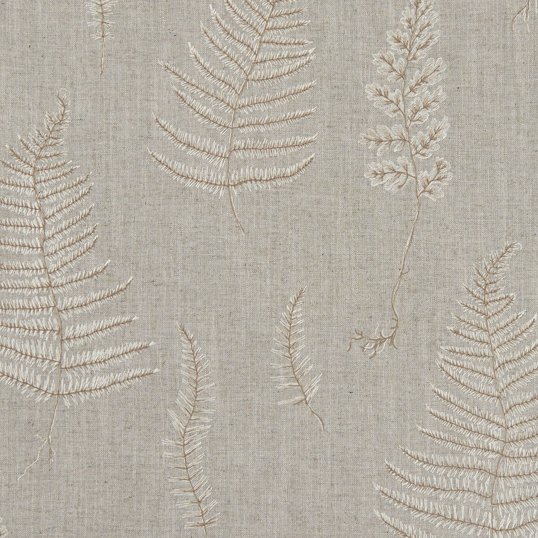 Lorelle fabric in linen/ivory color - pattern F1092/02.CAC.0 - by Clarke And Clarke in the Clarke &amp; Clarke Botanica collection