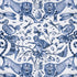 Extinct fabric in blue color - pattern F1109/01.CAC.0 - by Clarke And Clarke in the Animalia By Emma J Shipley For C&C collection