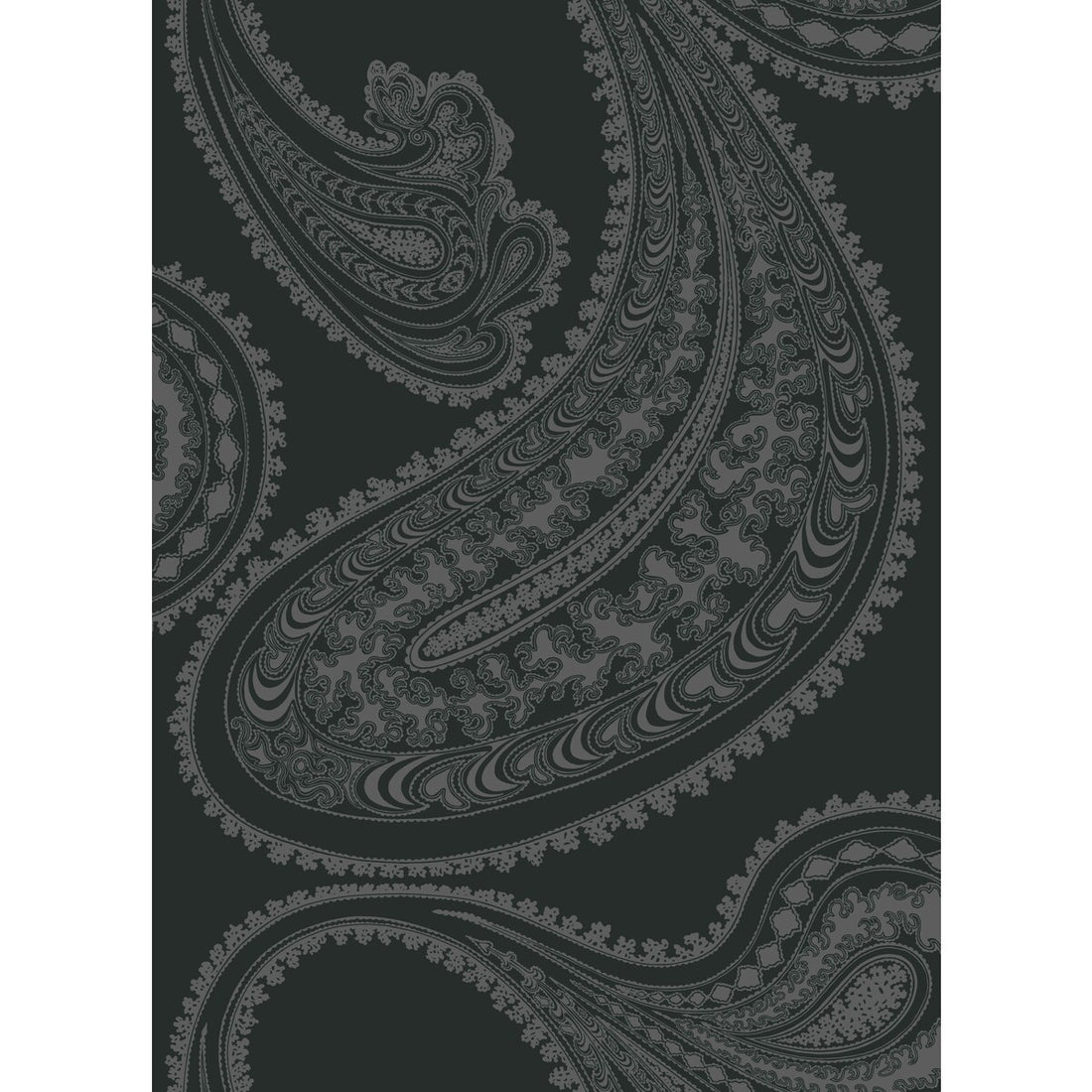 Rajapur fabric in char blk color - pattern F111/10037.CS.0 - by Cole &amp; Son in the Cole &amp; Son Contemporary Fabrics collection