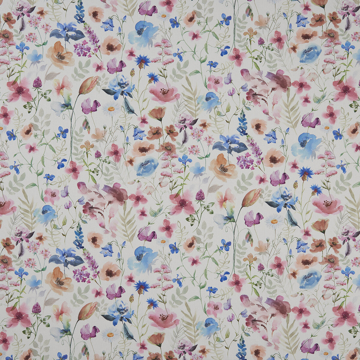 Lolita fabric in multi/cream color - pattern F1164/01.CAC.0 - by Clarke And Clarke in the Clarke & Clarke Country Garden collection