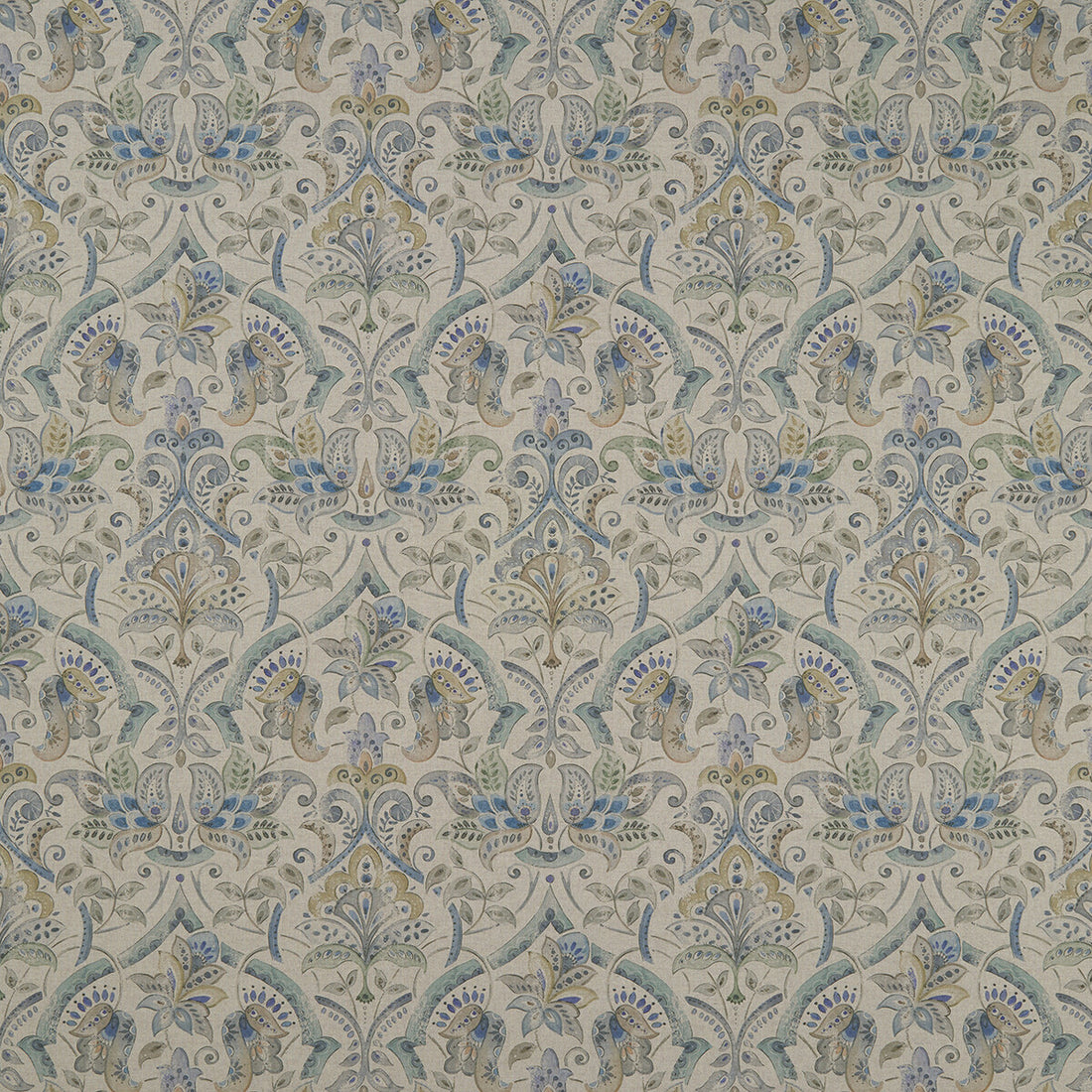 Rosalie fabric in mineral color - pattern F1172/01.CAC.0 - by Clarke And Clarke in the Clarke &amp; Clarke Country Garden collection
