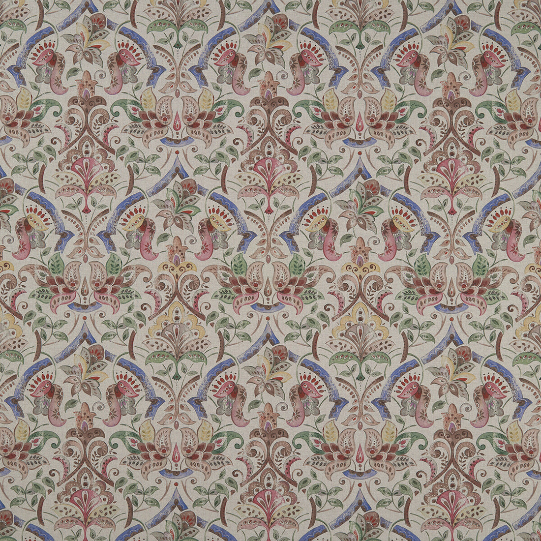 Rosalie fabric in multi color - pattern F1172/02.CAC.0 - by Clarke And Clarke in the Clarke &amp; Clarke Country Garden collection