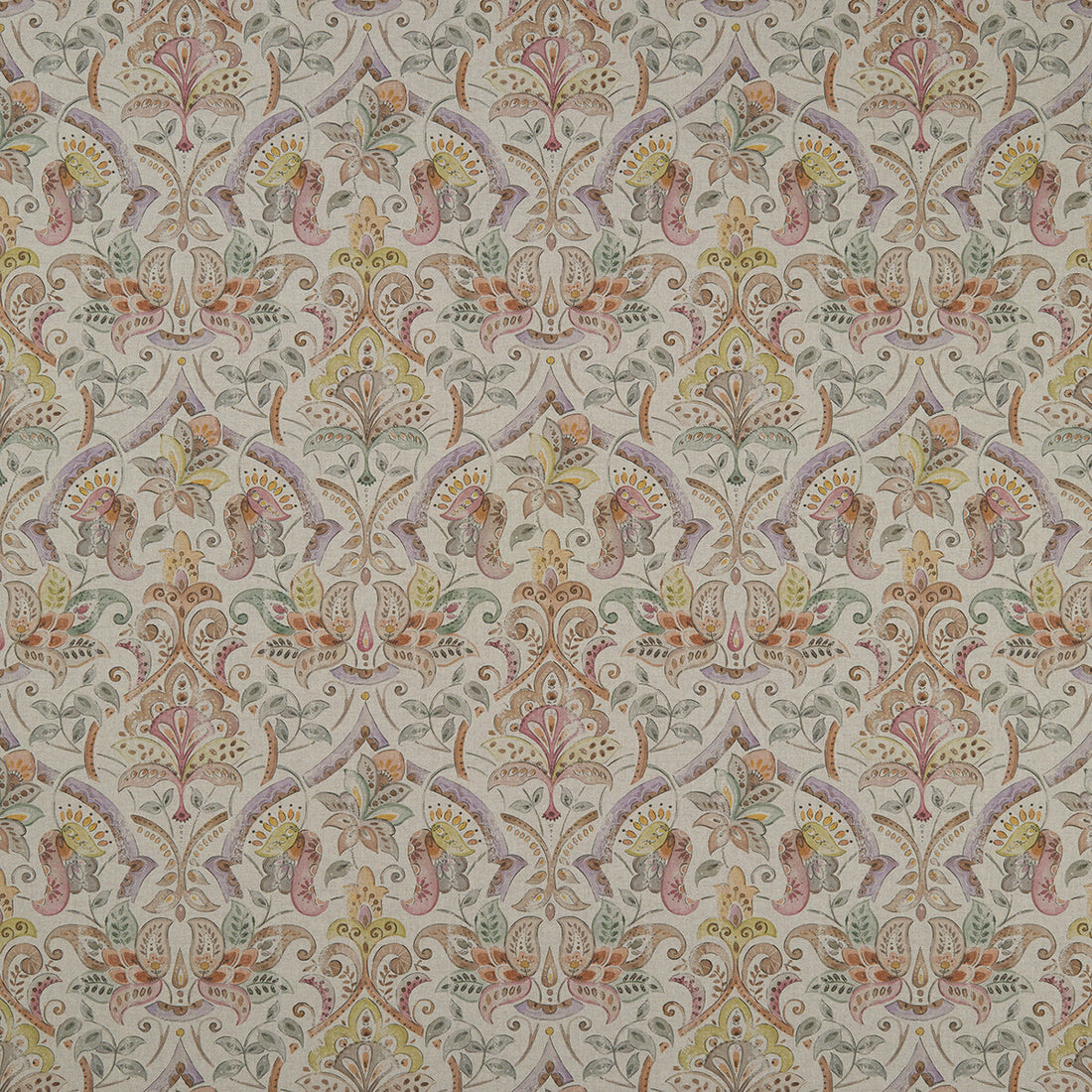 Rosalie fabric in summer color - pattern F1172/03.CAC.0 - by Clarke And Clarke in the Clarke &amp; Clarke Country Garden collection