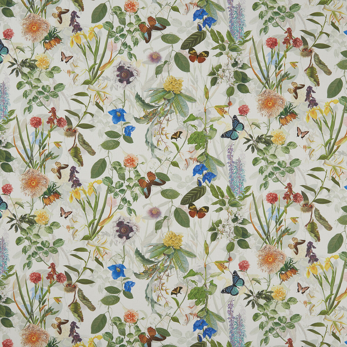 Secret Garden fabric in cream color - pattern F1173/01.CAC.0 - by Clarke And Clarke in the Clarke & Clarke Country Garden collection