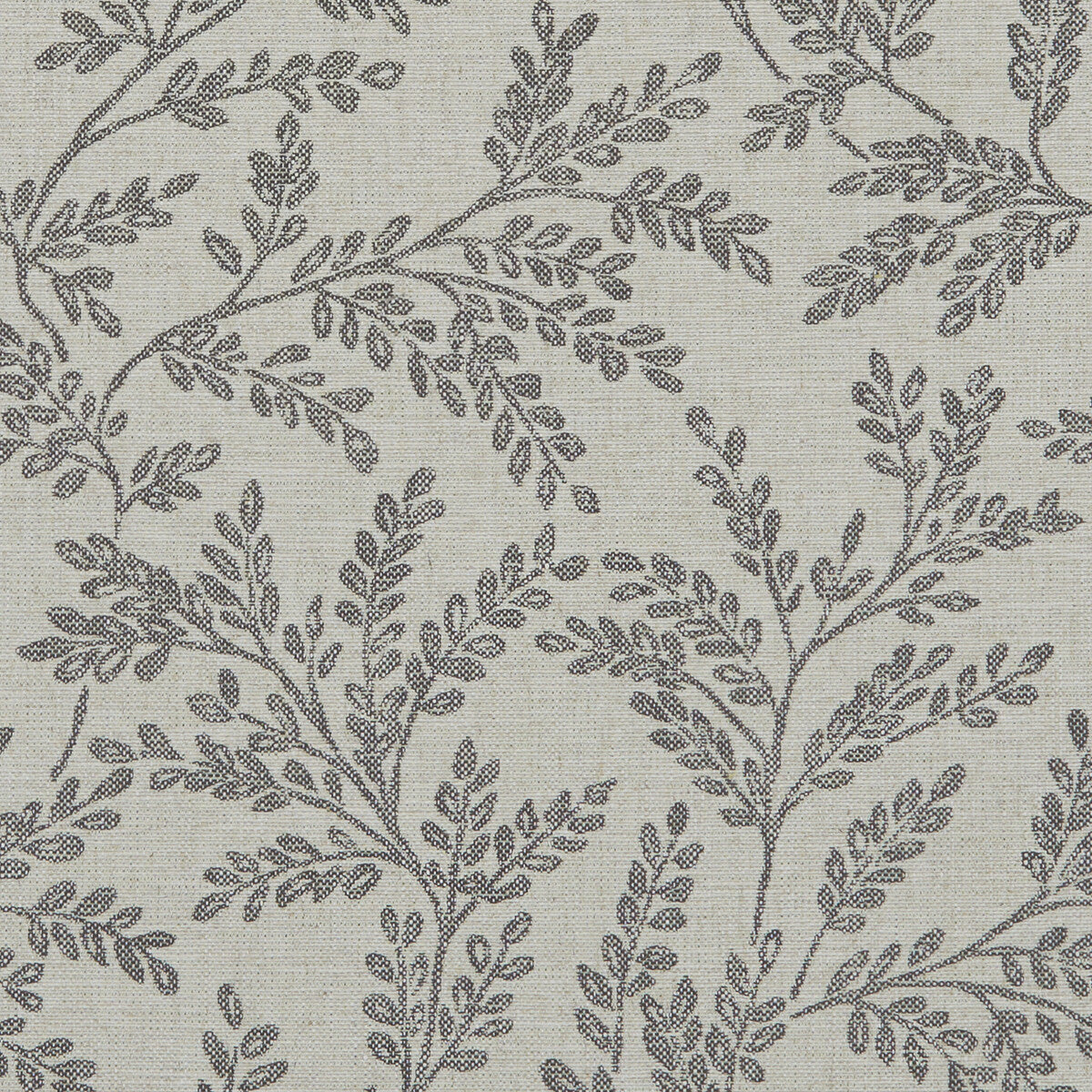 Ferndown fabric in charcoal color - pattern F1179/02.CAC.0 - by Clarke And Clarke in the Clarke & Clarke Heritage collection