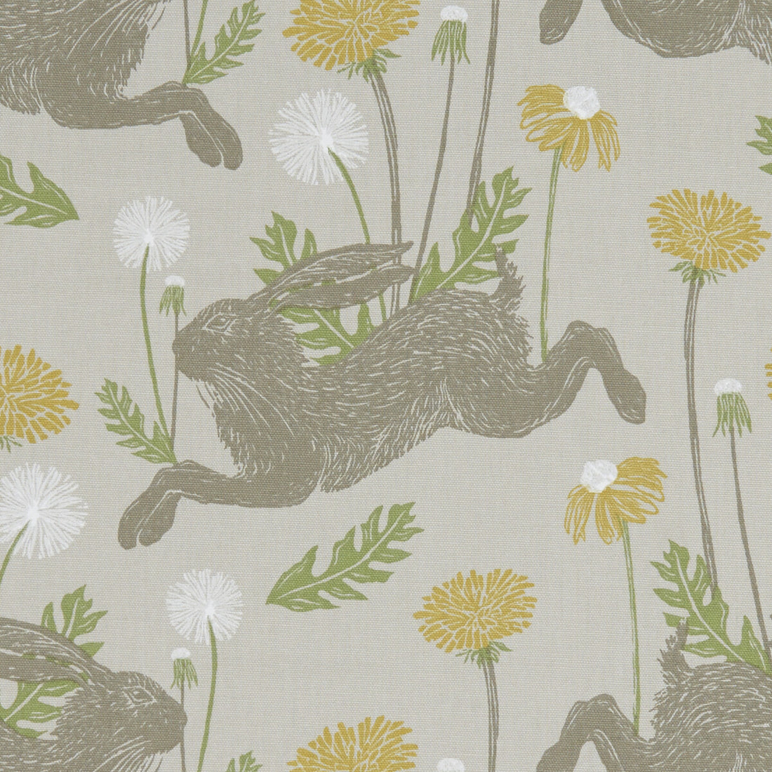 March Hare fabric in linen color - pattern F1190/01.CAC.0 - by Clarke And Clarke in the Land &amp; Sea By Studio G For C&amp;C collection