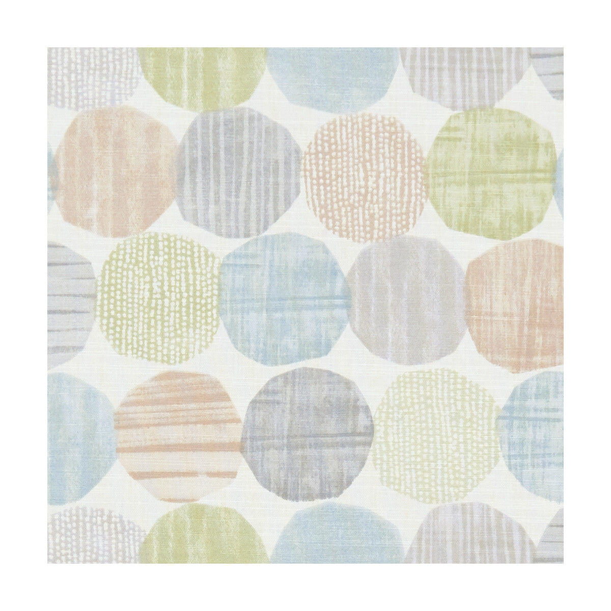 Stepping Stones fabric in pastel color - pattern F1235/04.CAC.0 - by Clarke And Clarke in the Roof Garden By Studio G For C&C collection