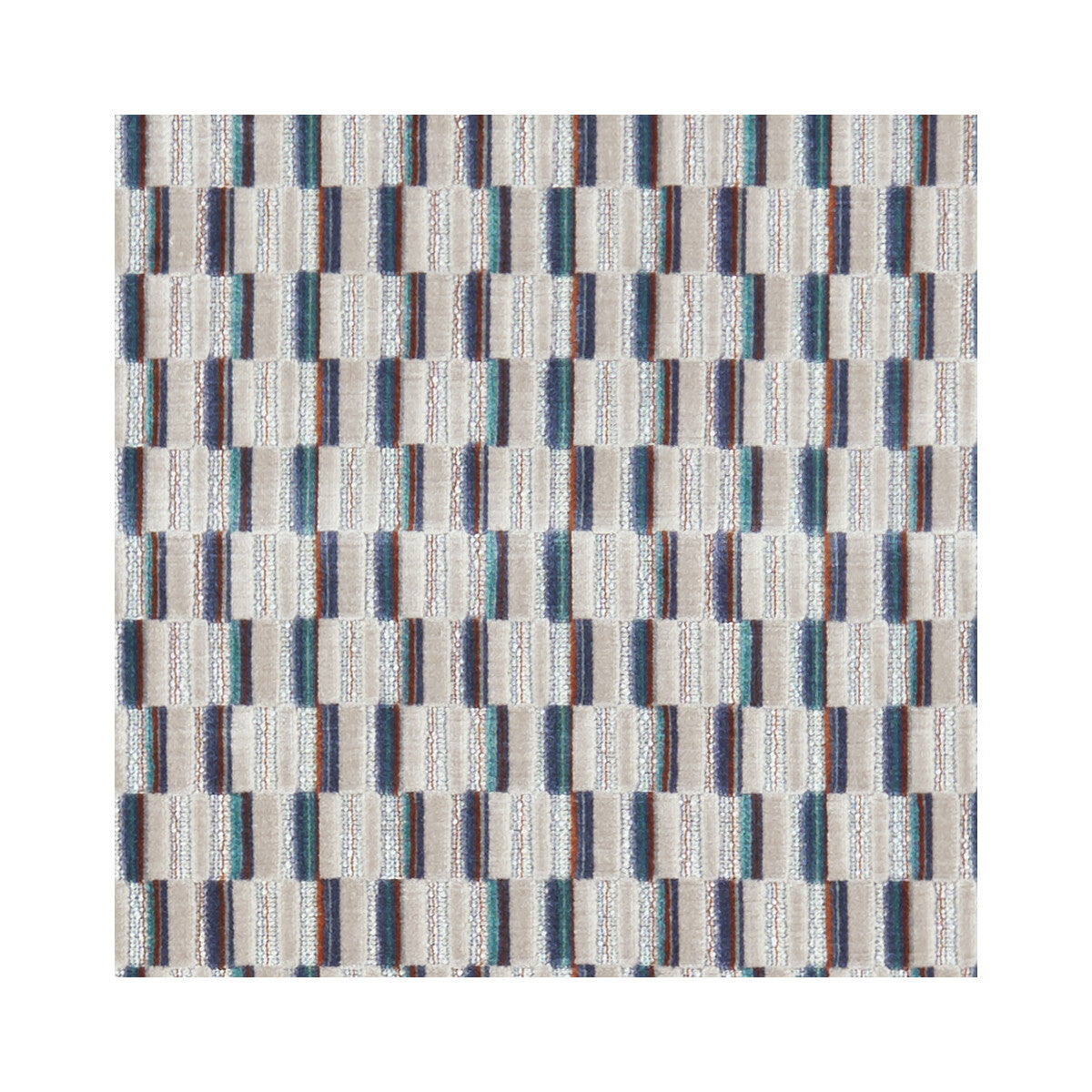 Cubis fabric in kingfisher color - pattern F1240/02.CAC.0 - by Clarke And Clarke in the Clarke & Clarke Kaleidoscope collection