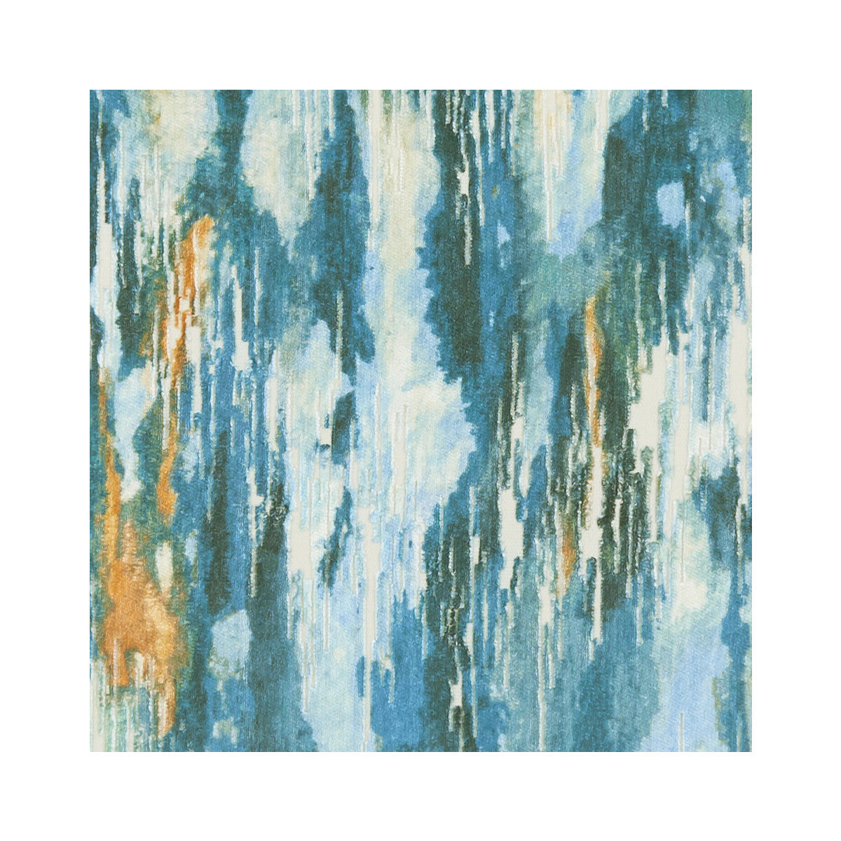 Umbra fabric in kingfisher color - pattern F1244/02.CAC.0 - by Clarke And Clarke in the Clarke & Clarke Kaleidoscope collection