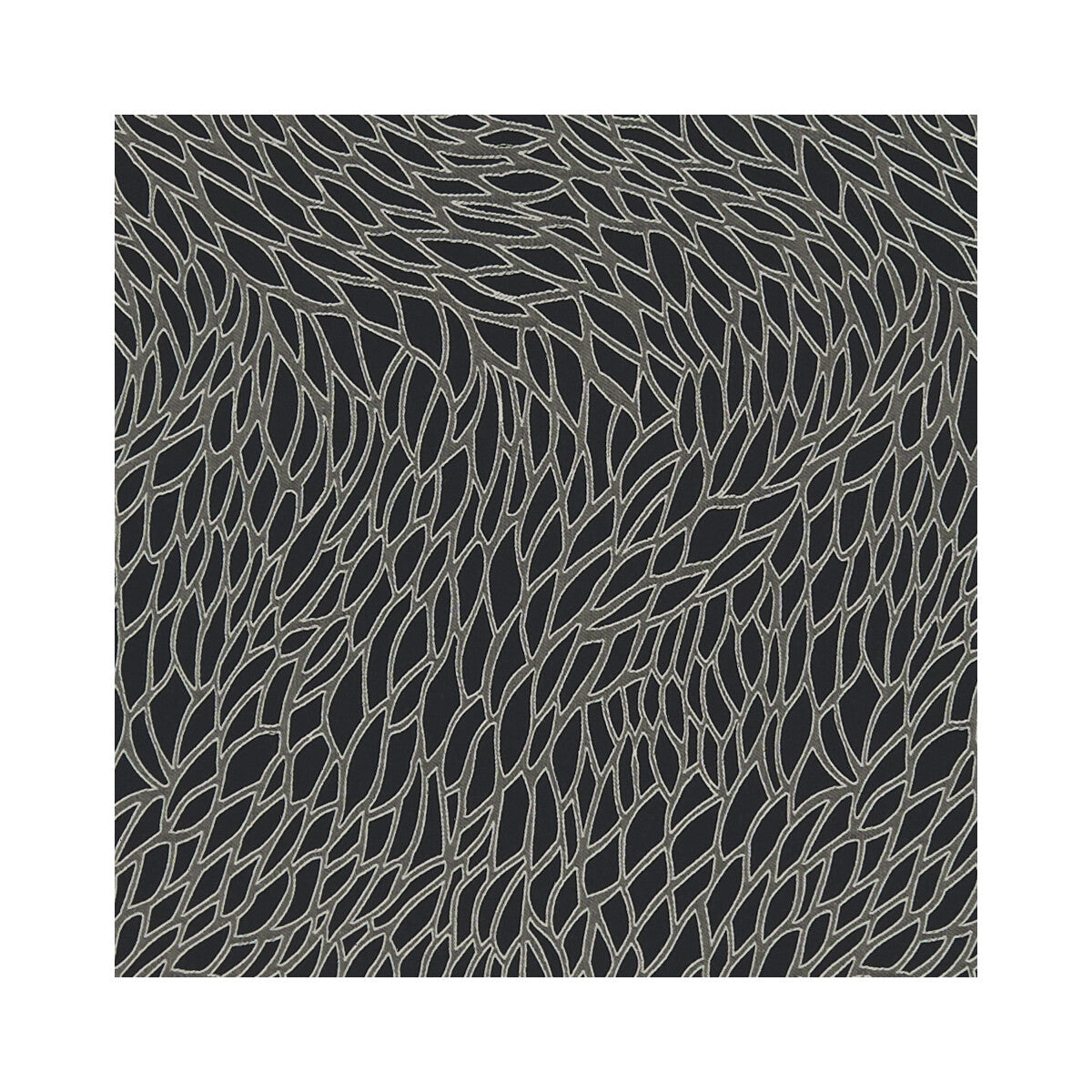 Corallino fabric in nero color - pattern F1246/05.CAC.0 - by Clarke And Clarke in the Clarke & Clarke Lusso 2 collection