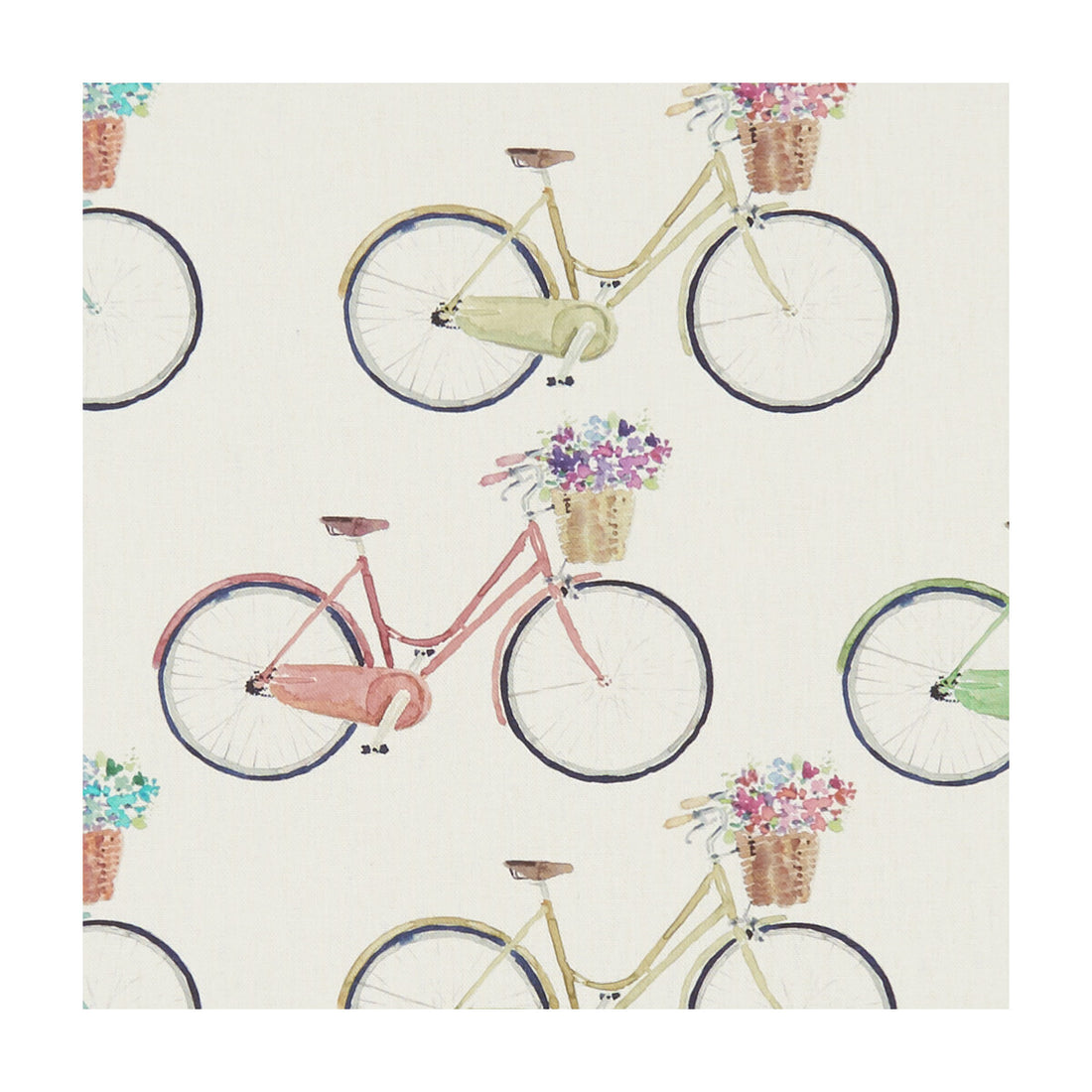 Cycles fabric in cream color - pattern F1263/01.CAC.0 - by Clarke And Clarke in the Village Life By Studio G For C&amp;C collection