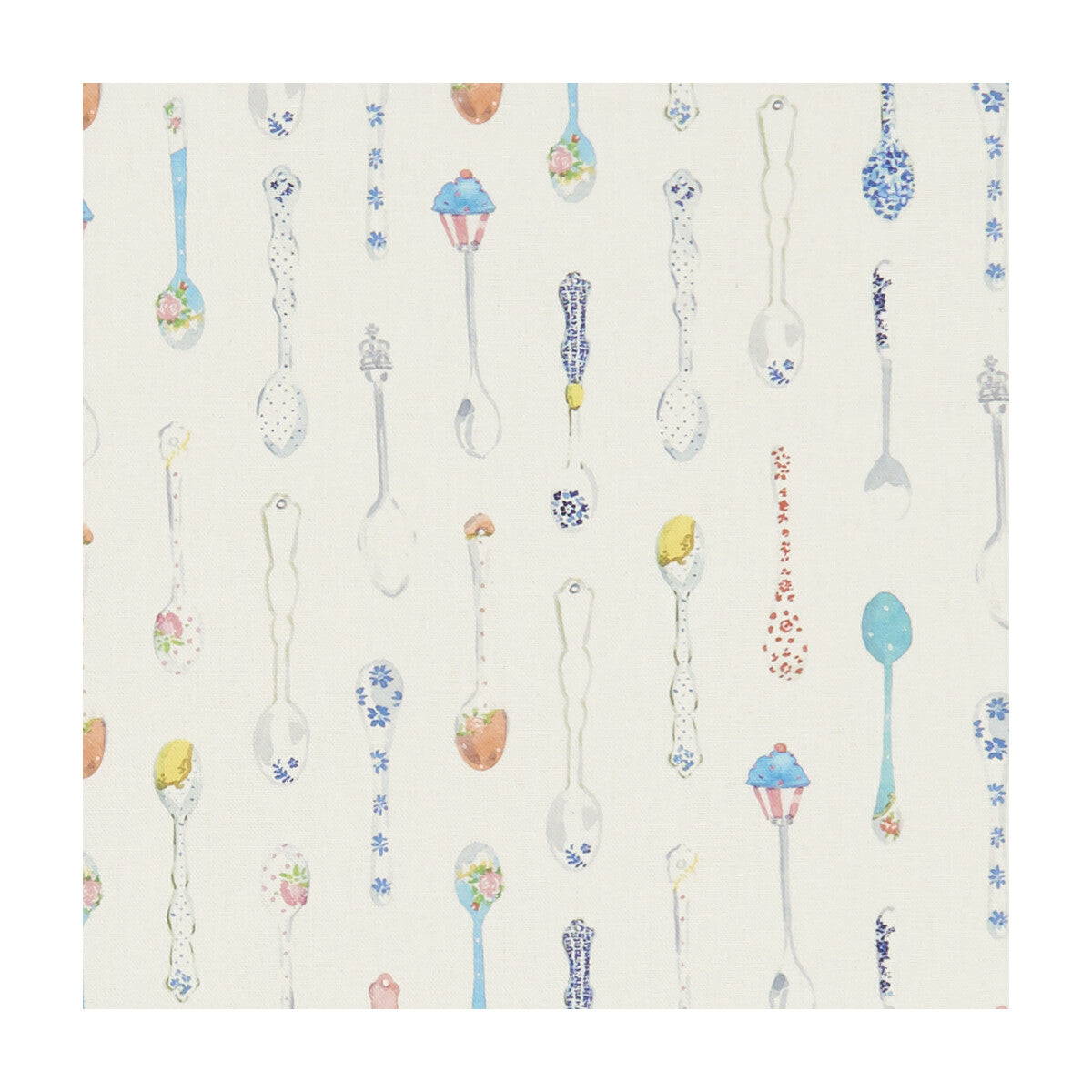 Spoonful Of Sugar fabric in cream color - pattern F1272/01.CAC.0 - by Clarke And Clarke in the Village Life By Studio G For C&C collection
