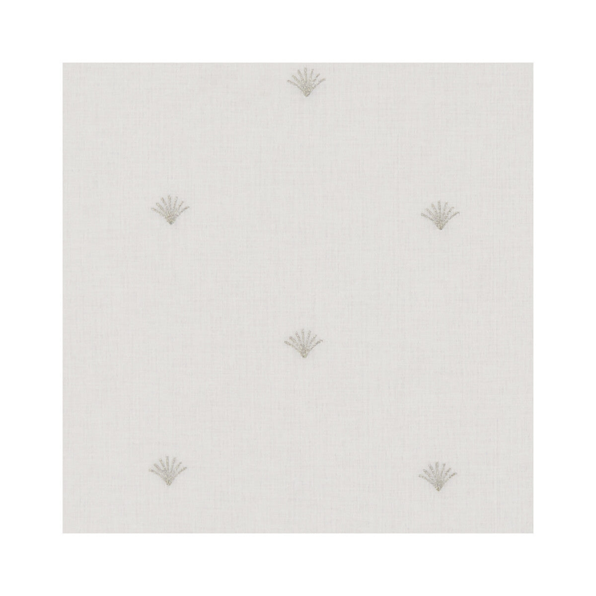 Fino fabric in gilver color - pattern F1276/01.CAC.0 - by Clarke And Clarke in the Clarke & Clarke Lusso Sheers collection