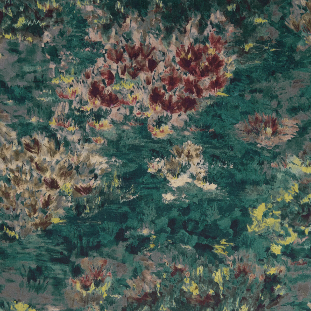 Fiore fabric in kingfisher color - pattern F1298/02.CAC.0 - by Clarke And Clarke in the Clarke & Clarke Exotica collection