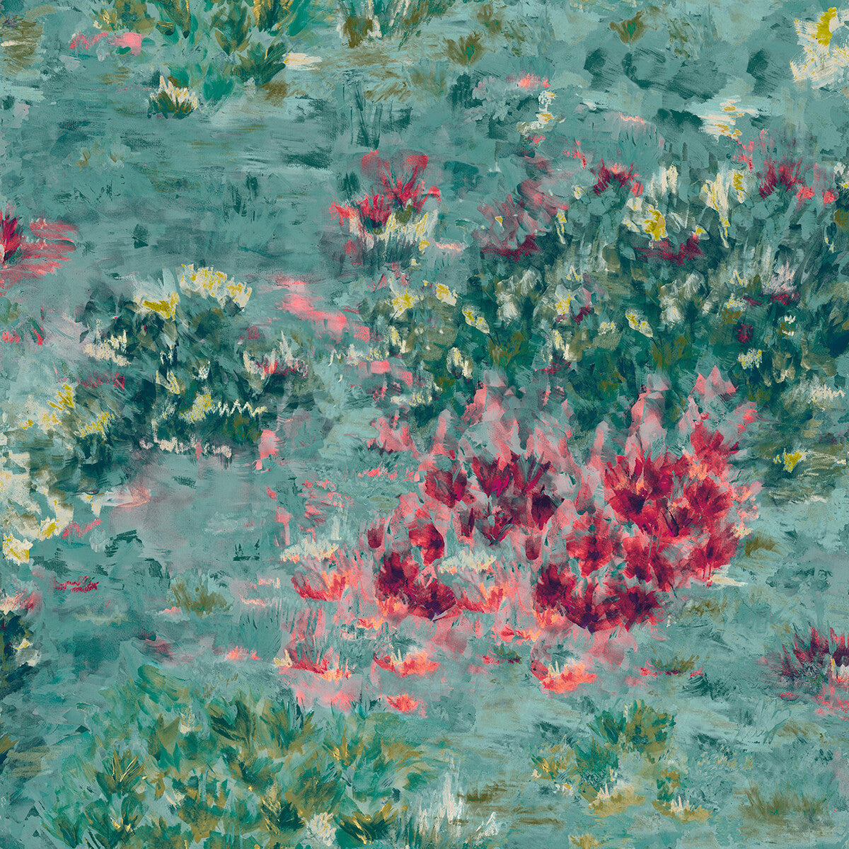 Fiore fabric in mineral color - pattern F1298/04.CAC.0 - by Clarke And Clarke in the Clarke & Clarke Exotica collection