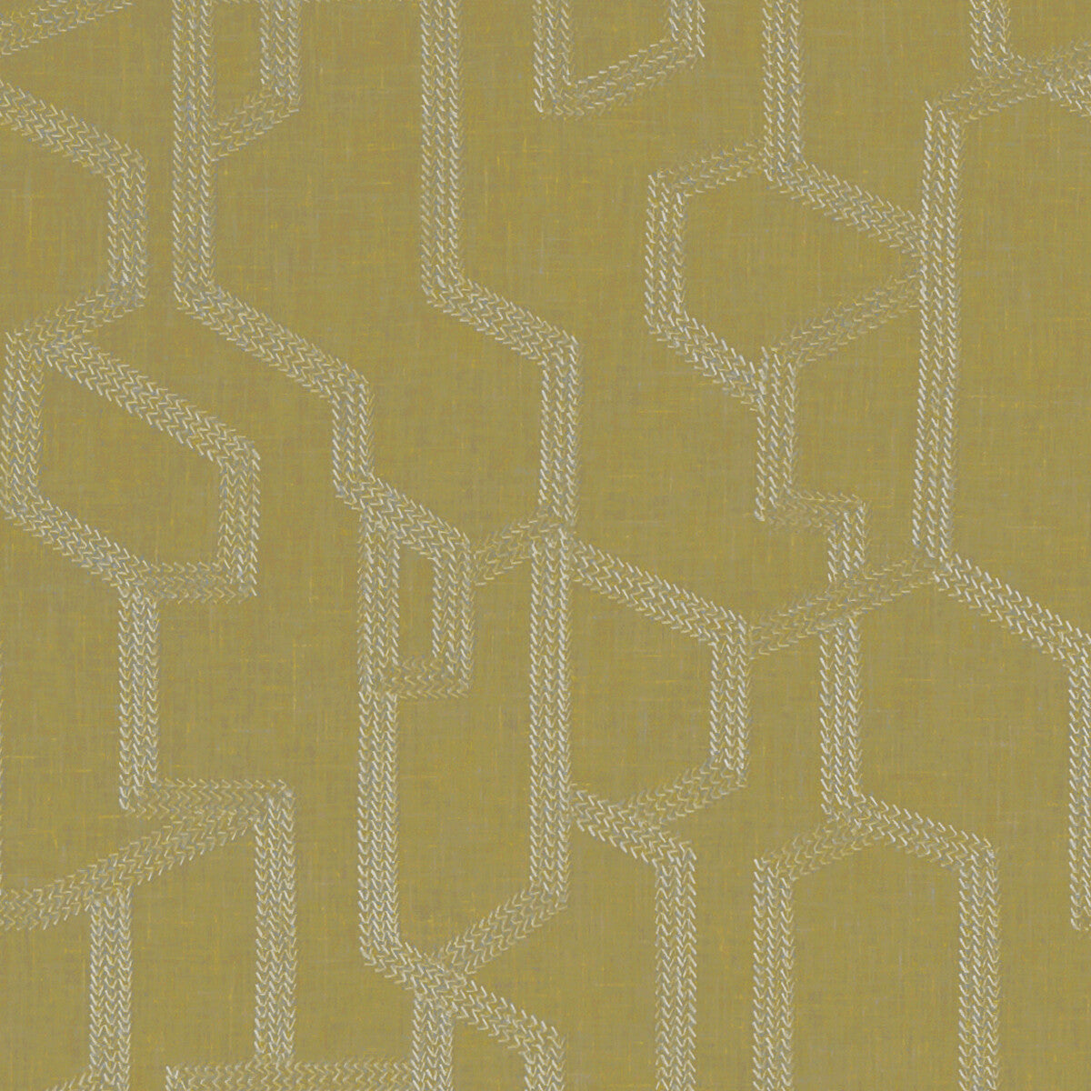 Labyrinth fabric in citron color - pattern F1300/02.CAC.0 - by Clarke And Clarke in the Clarke & Clarke Exotica collection
