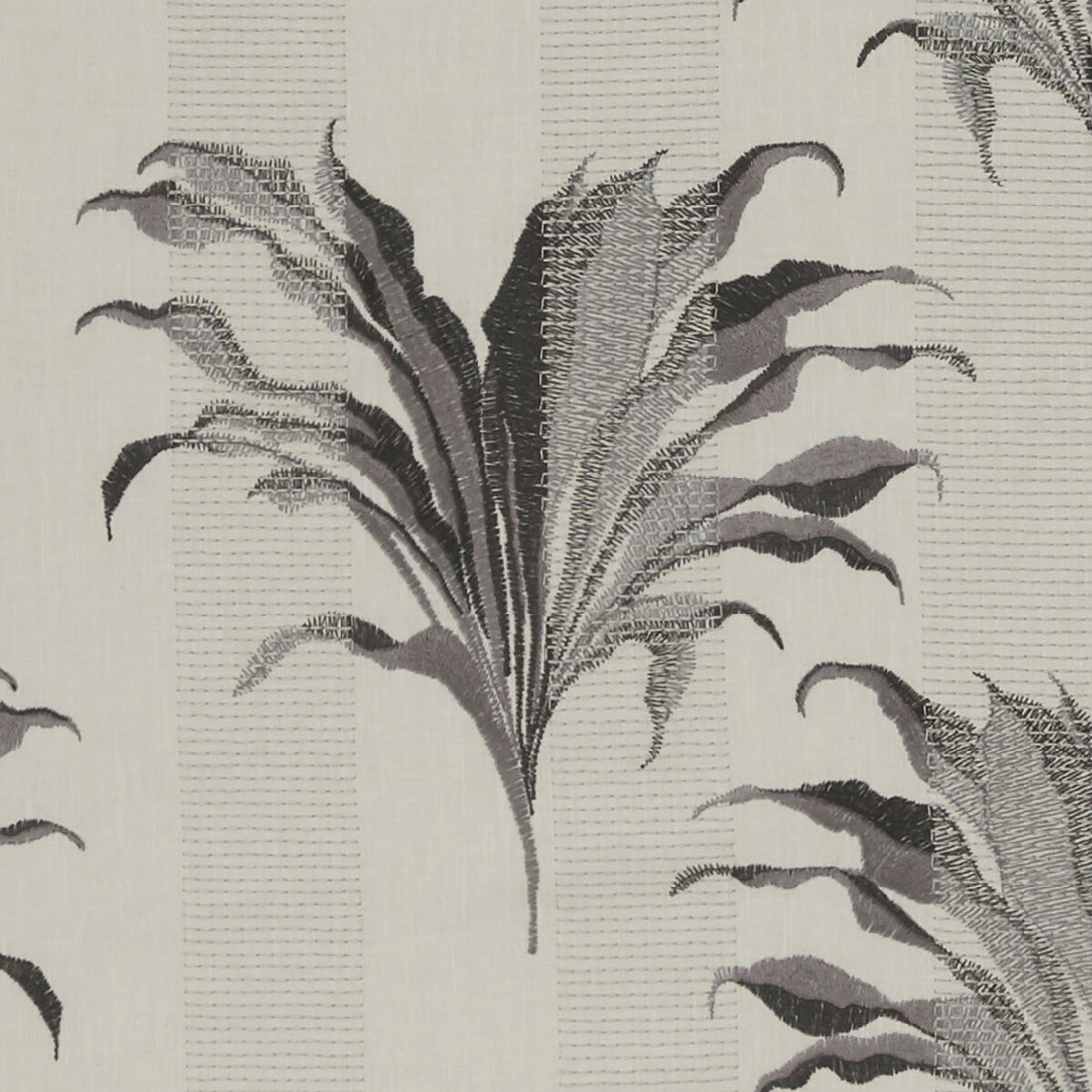 Palma fabric in charcoal color - pattern F1303/01.CAC.0 - by Clarke And Clarke in the Clarke &amp; Clarke Exotica collection