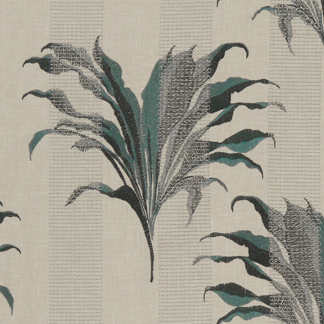Palma fabric in kingfisher color - pattern F1303/04.CAC.0 - by Clarke And Clarke in the Clarke &amp; Clarke Exotica collection
