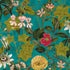 Passiflora fabric in kingfisher color - pattern F1304/02.CAC.0 - by Clarke And Clarke in the Clarke & Clarke Exotica collection
